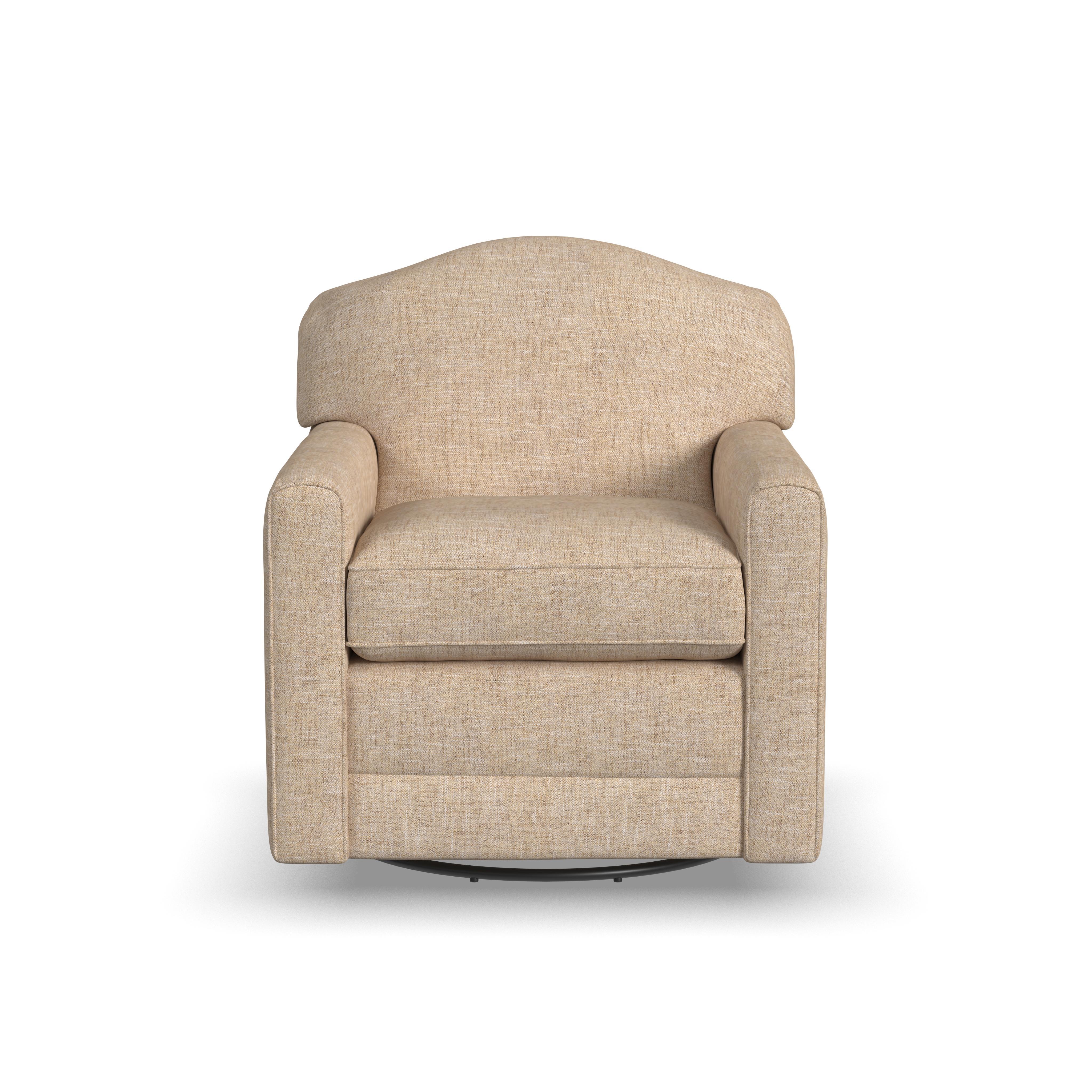 Aggie - Fabric Swivel Chair, beige, view 2