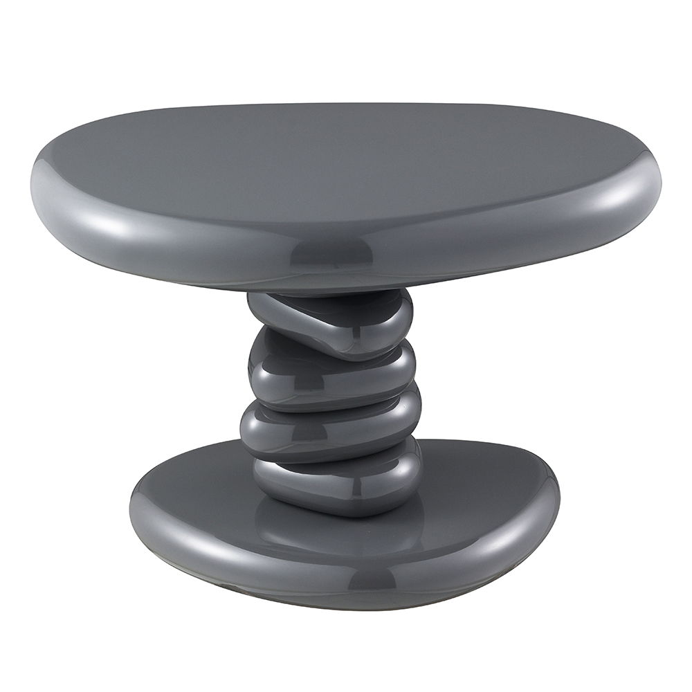 Charlene - End Table - Gray High Gloss, dark gray, view 7