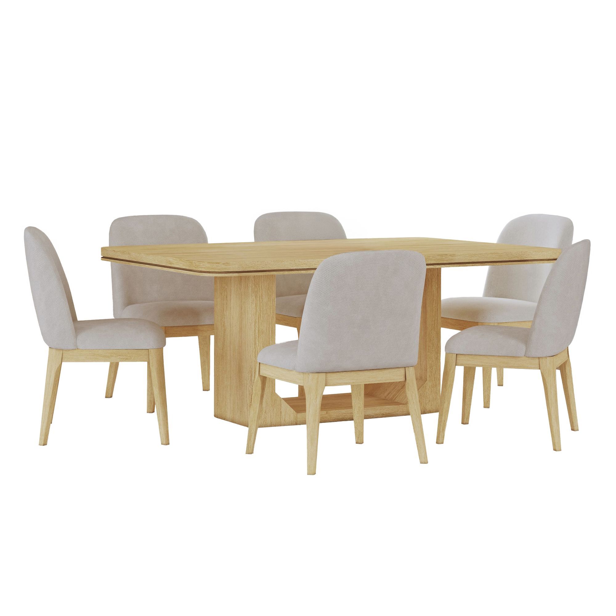 7 Pc · Table And Six Chairs