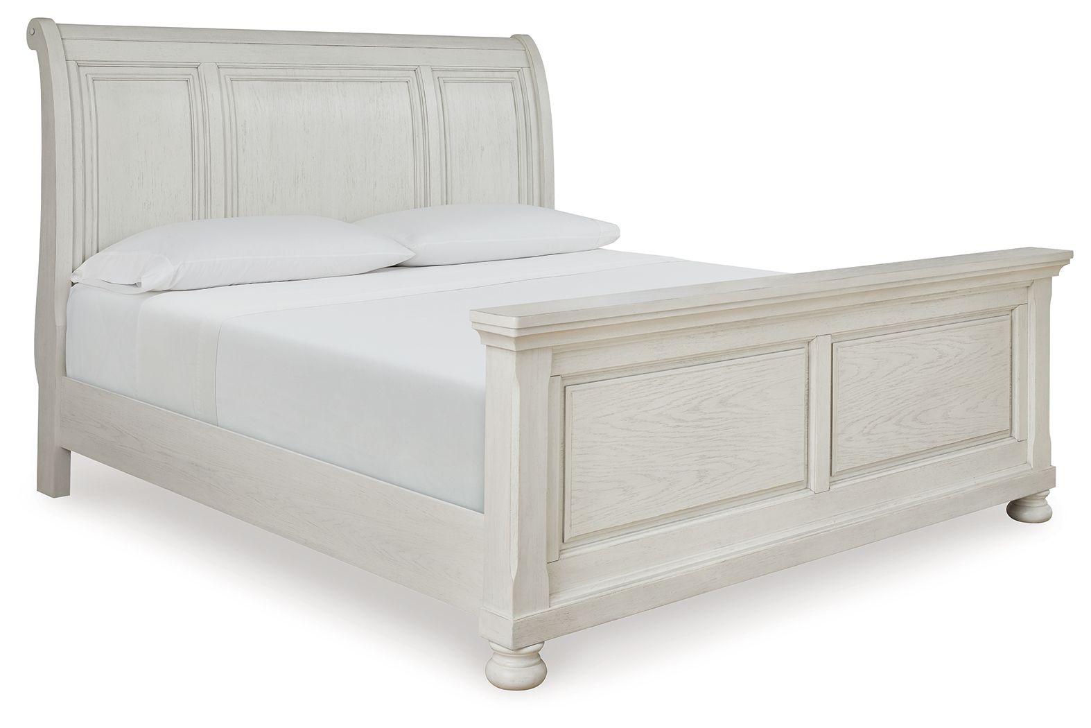 Ashley Furniture Robbinsdale - 6 Pc. - Dresser, Mirror, Chest, Queen Sleigh Bed - Antique White - Image 7