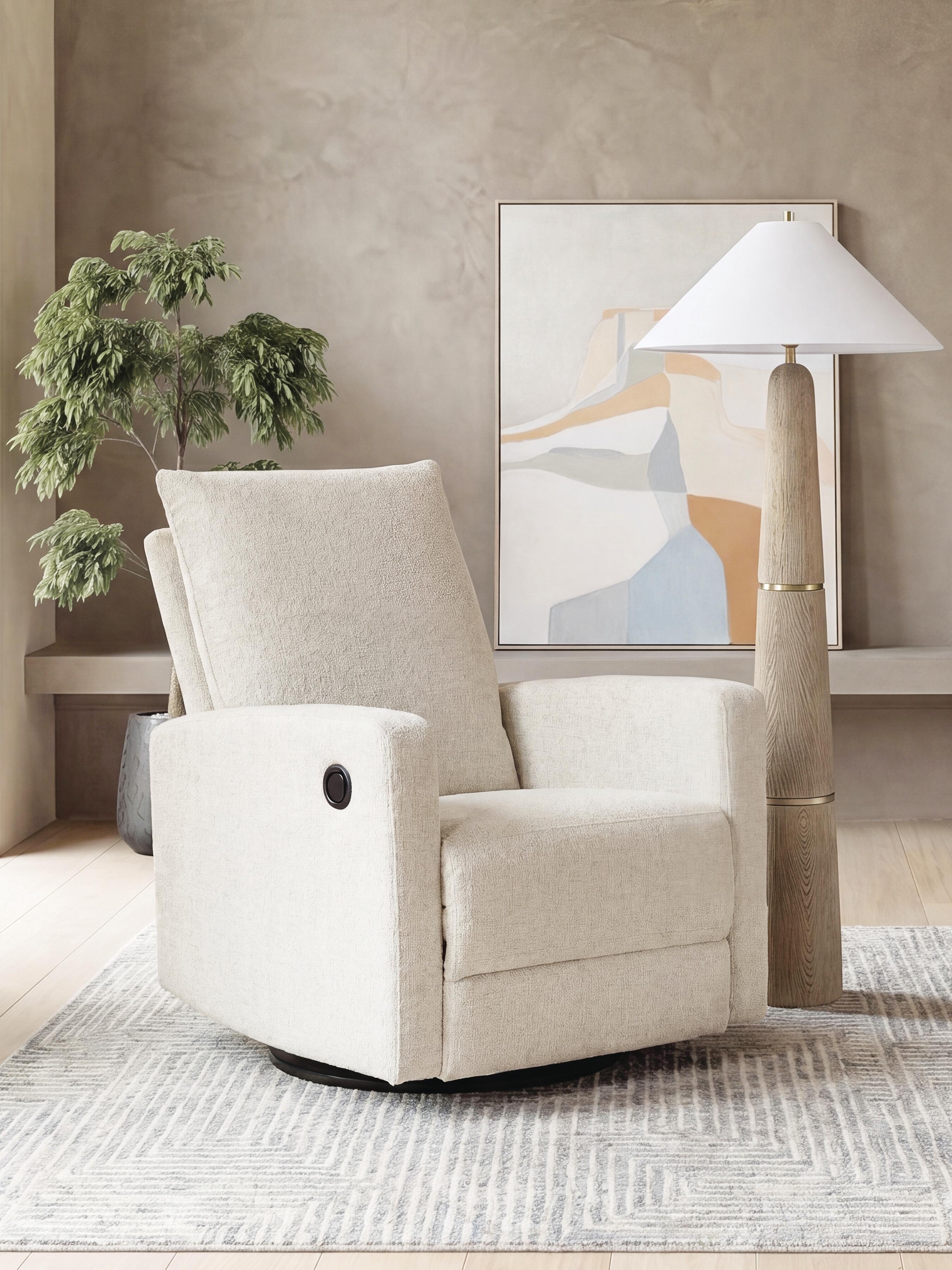 Ashley Furniture Oaklynn-Manor - Swivel Glider Recliner - Canvas - Image 2
