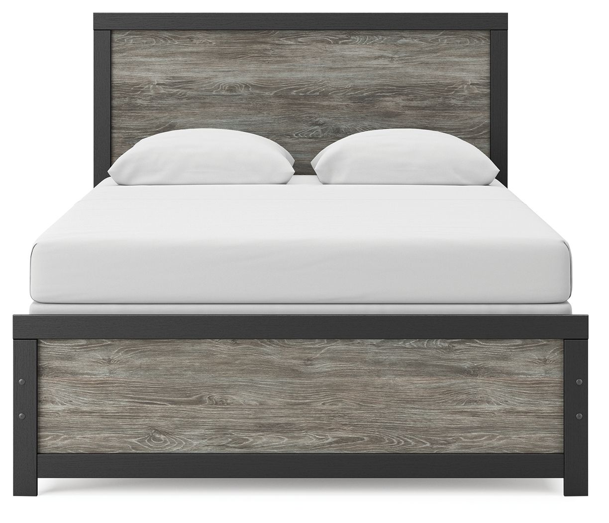 Broachmyn - Queen Panel Bed - Black / Gray