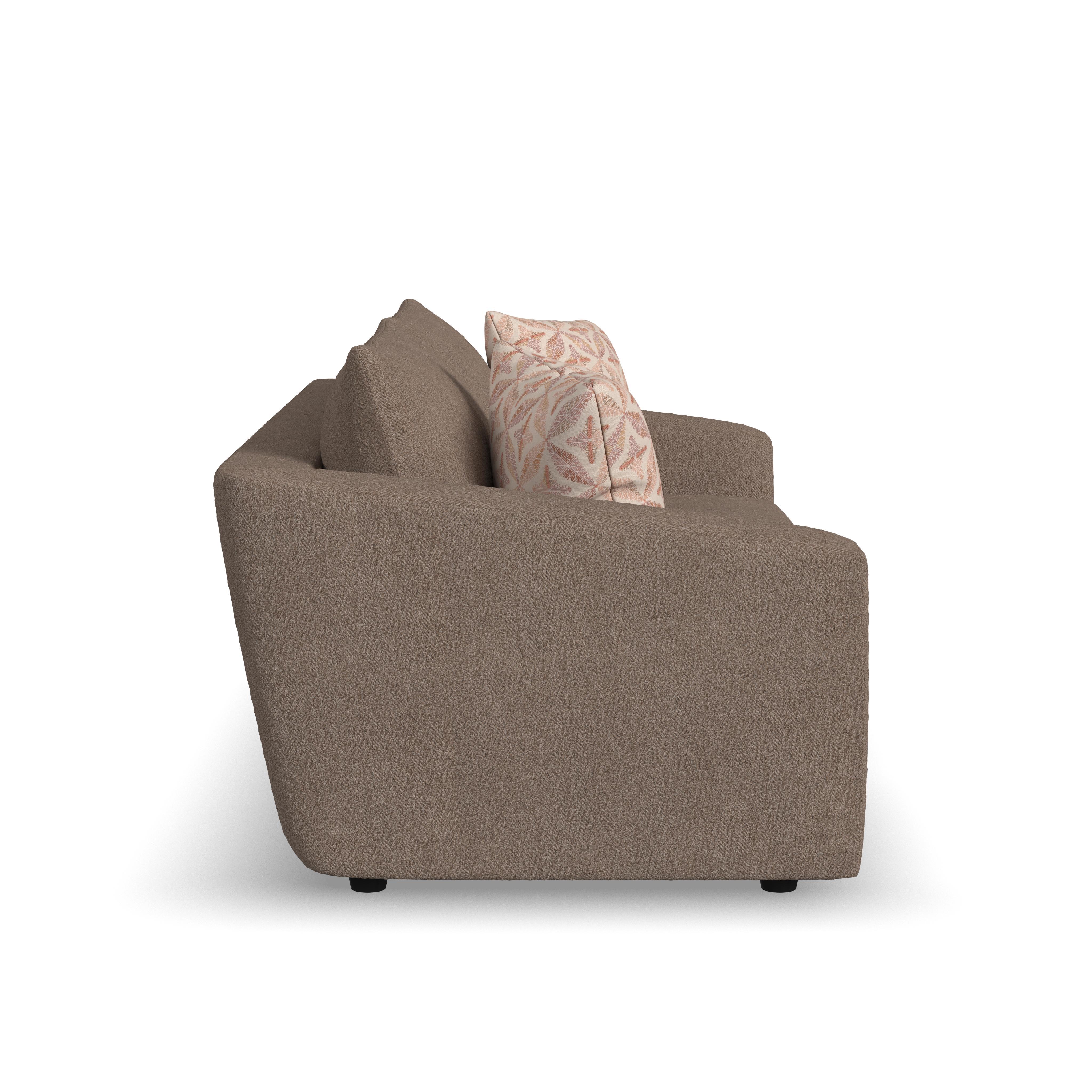 Chevy - Leather Sofa - Brown, light brown, view 8