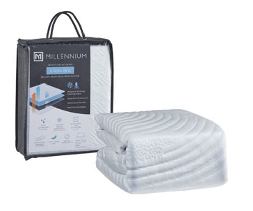 Extra Cooling Protector - Queen Mattress Protector (Set of 4) - White, white