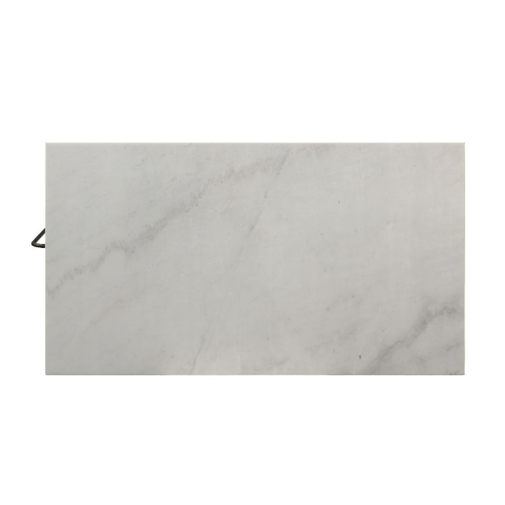 Lanzo - Kitchen Island - Marble Top & Gunmetal, dark gray, view 3