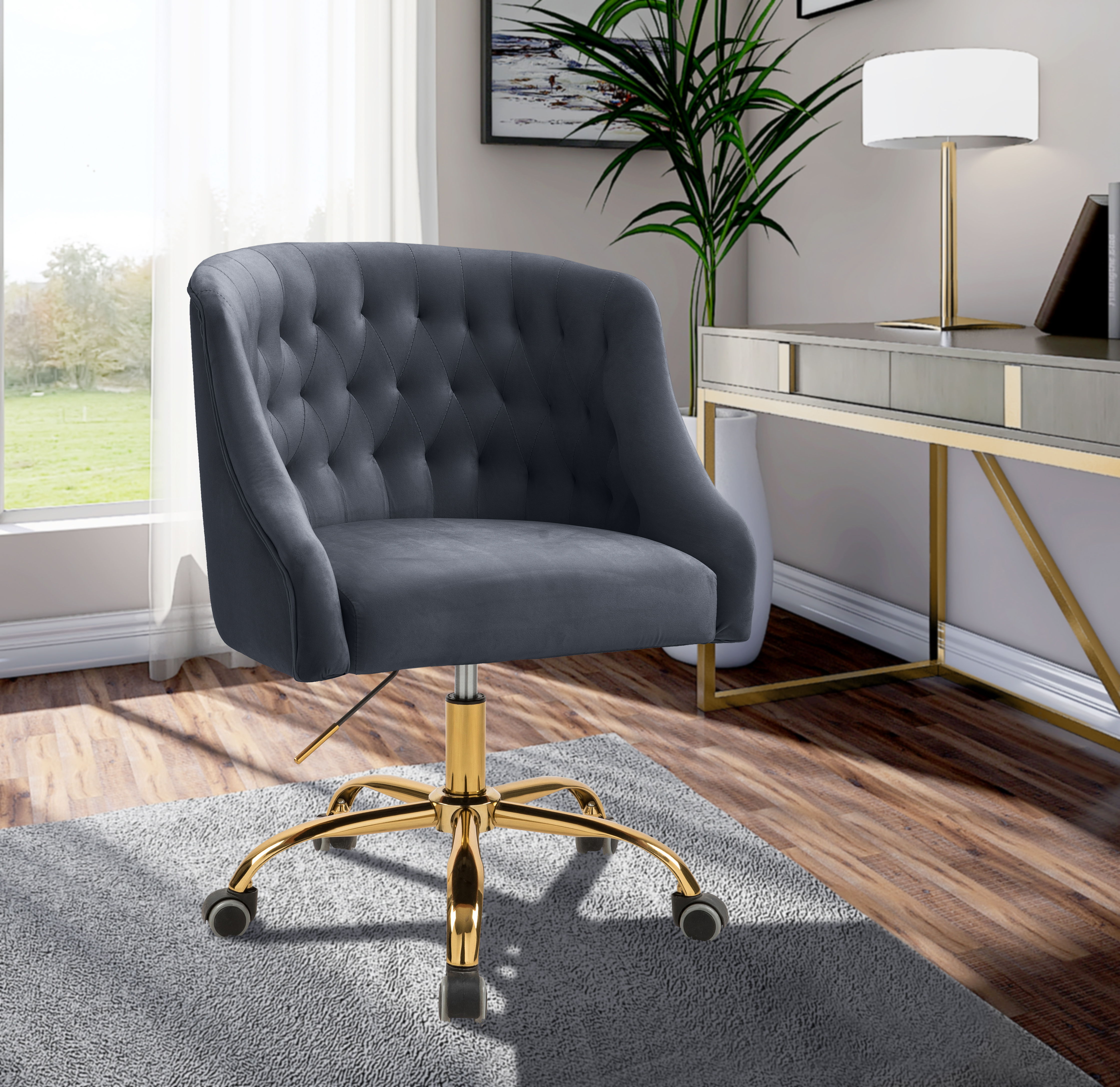 Arden - Fabric Office Chair - Gray