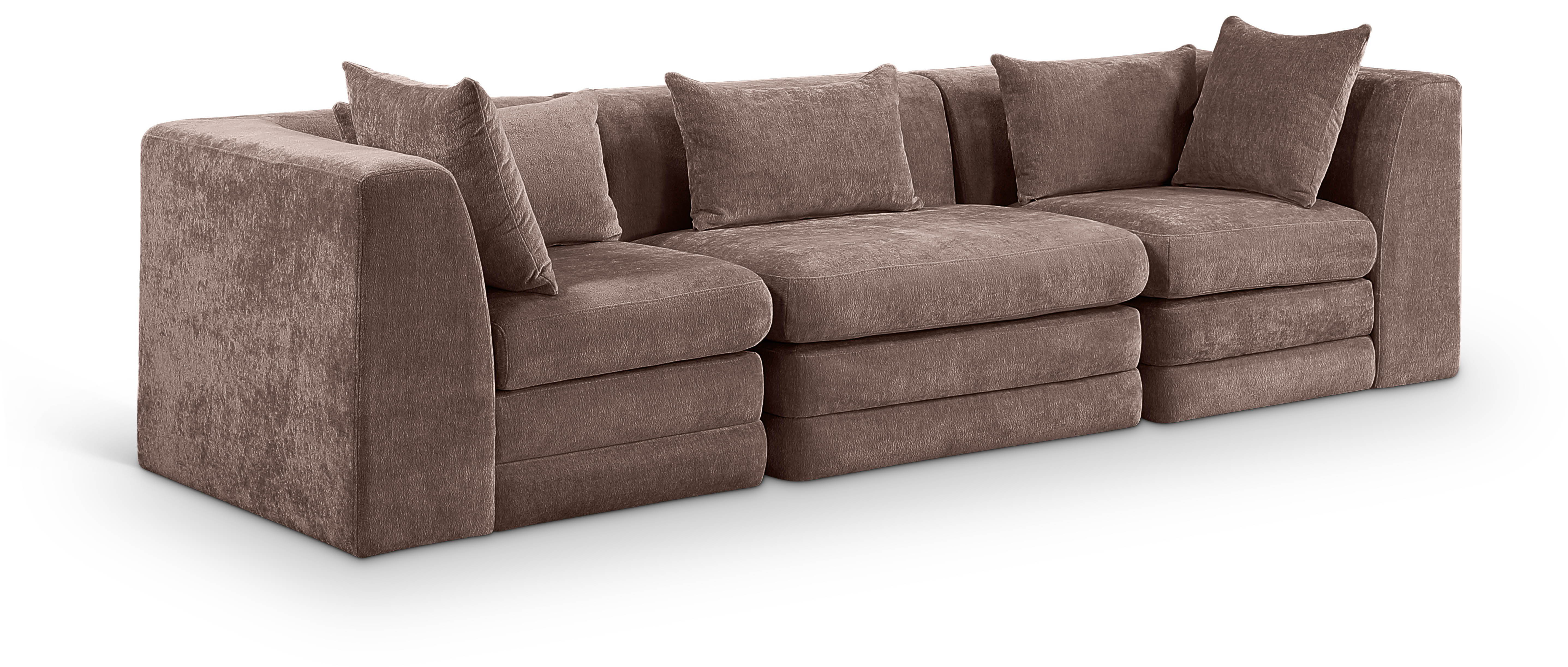3 Pc · 114" Upholstered Modular Sofa