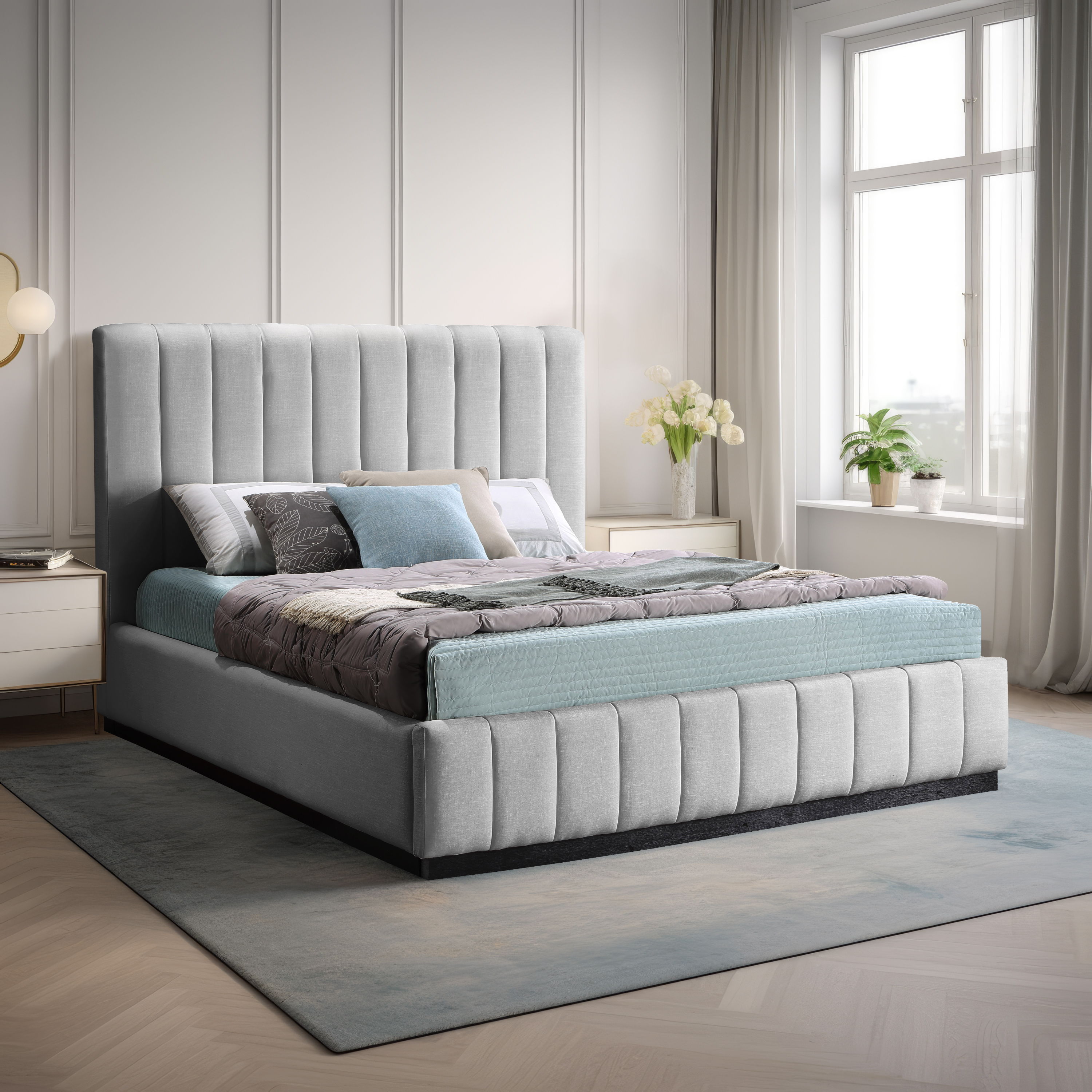 Lucia - Full Bed - Gray