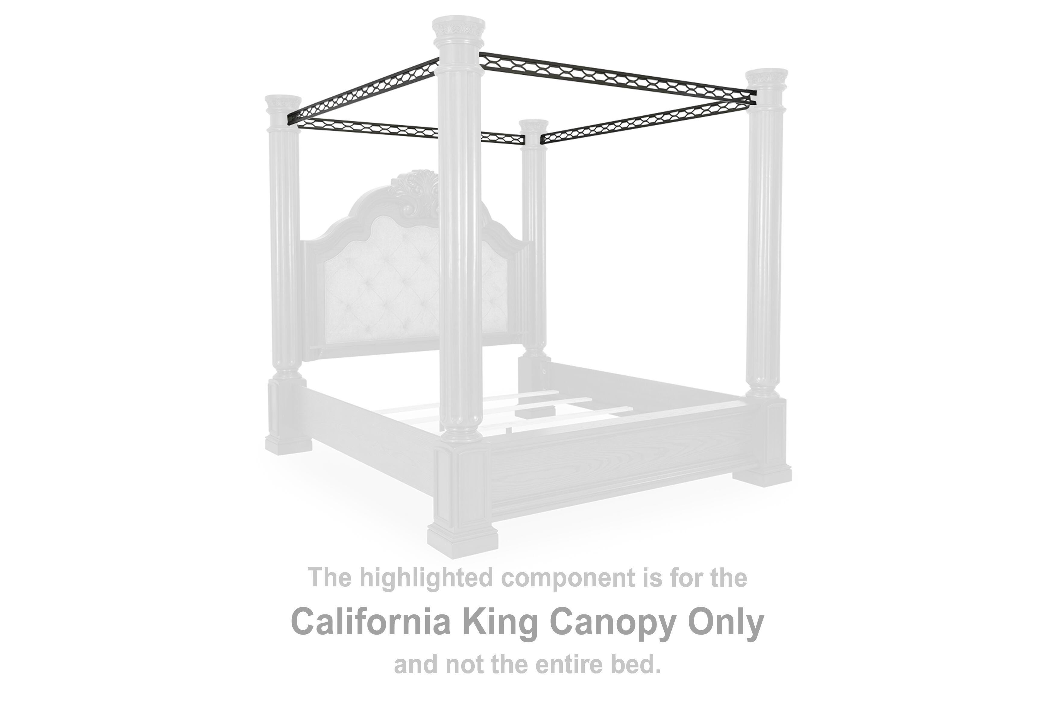 Maylee – California King Canopy – Dark Brown