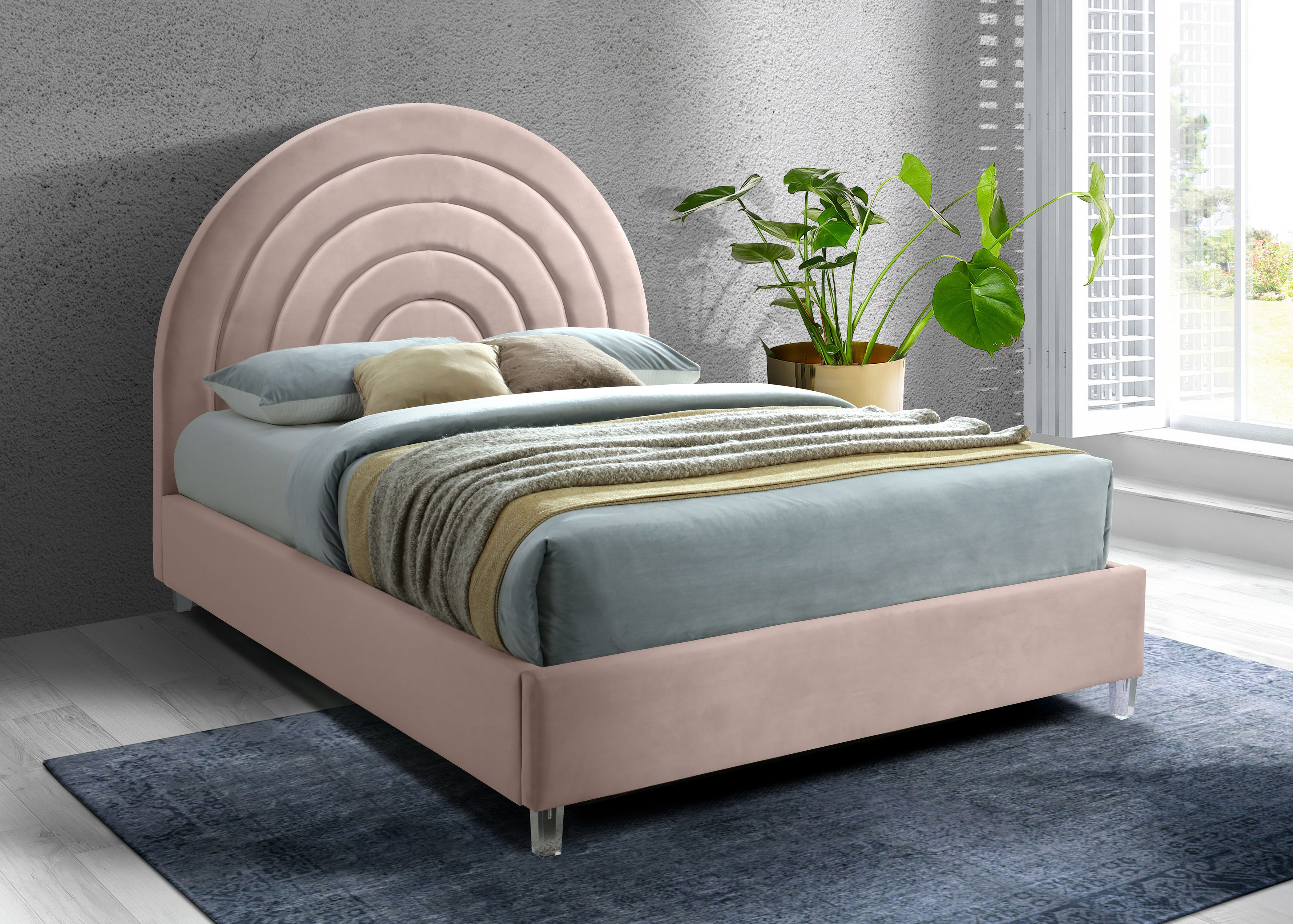 Rainbow - King Bed - Pink