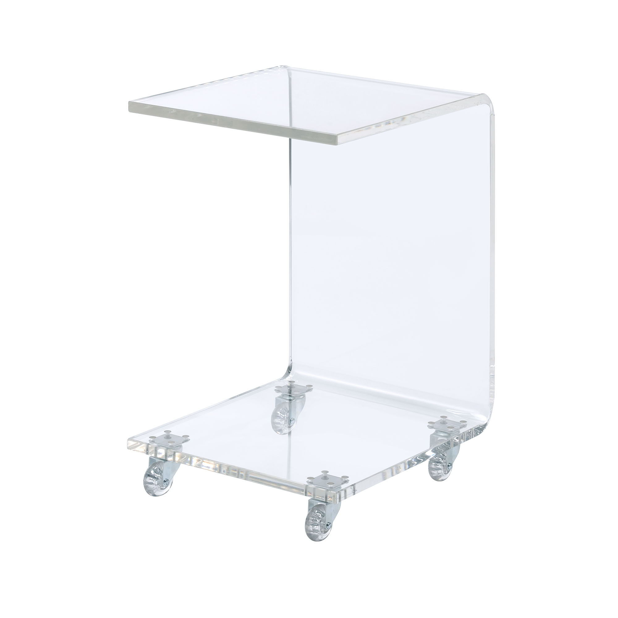 Iris - Acrylic Snack Table - Clear
