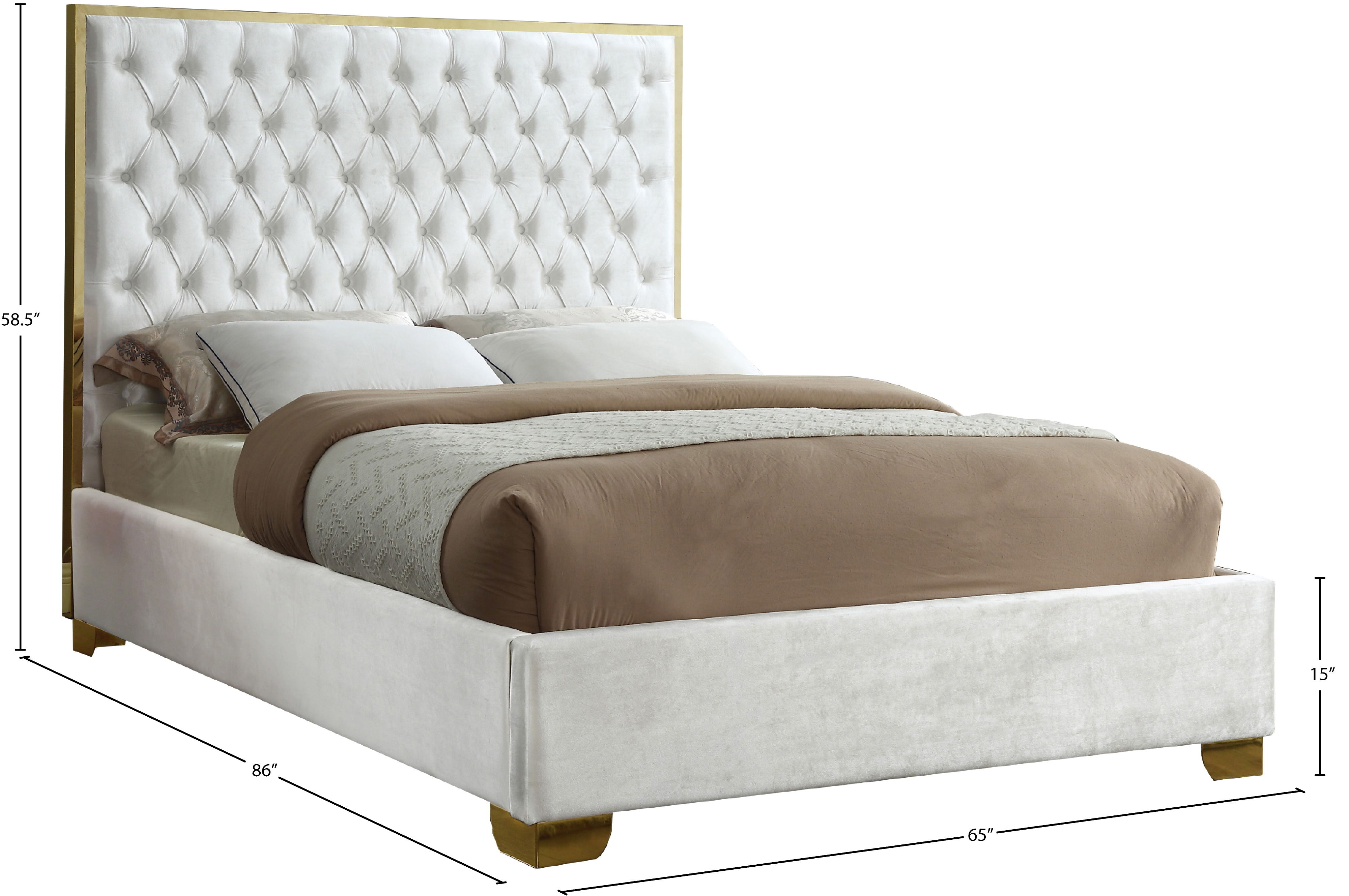 Lana - Queen Bed - White