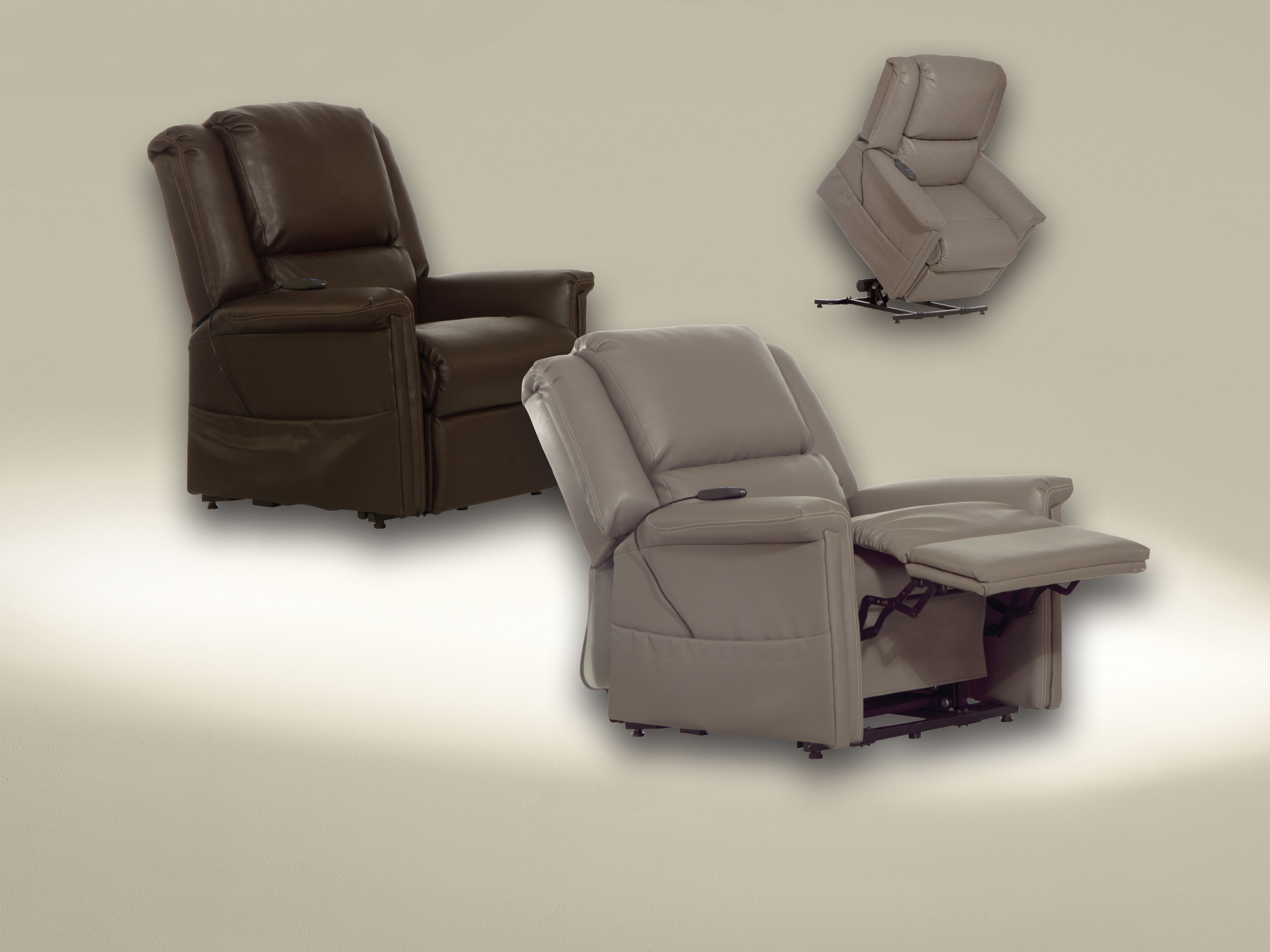 Elsie - Power Lift Power Lay Flat Recliner - Dove
