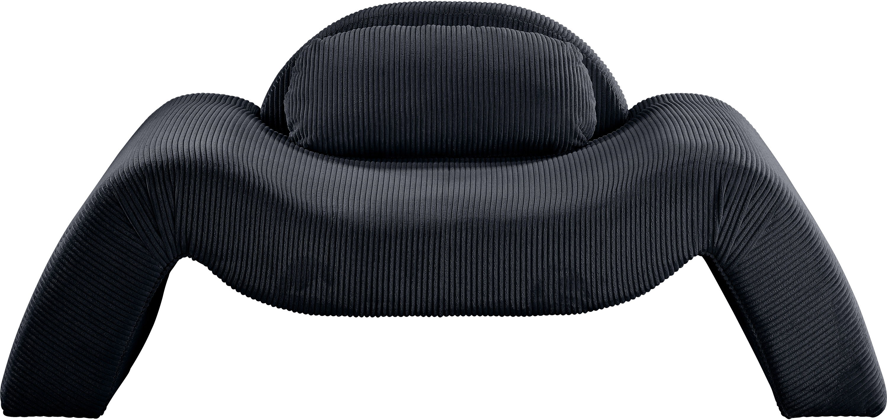 Austin - Corduroy Accent Chair - Black