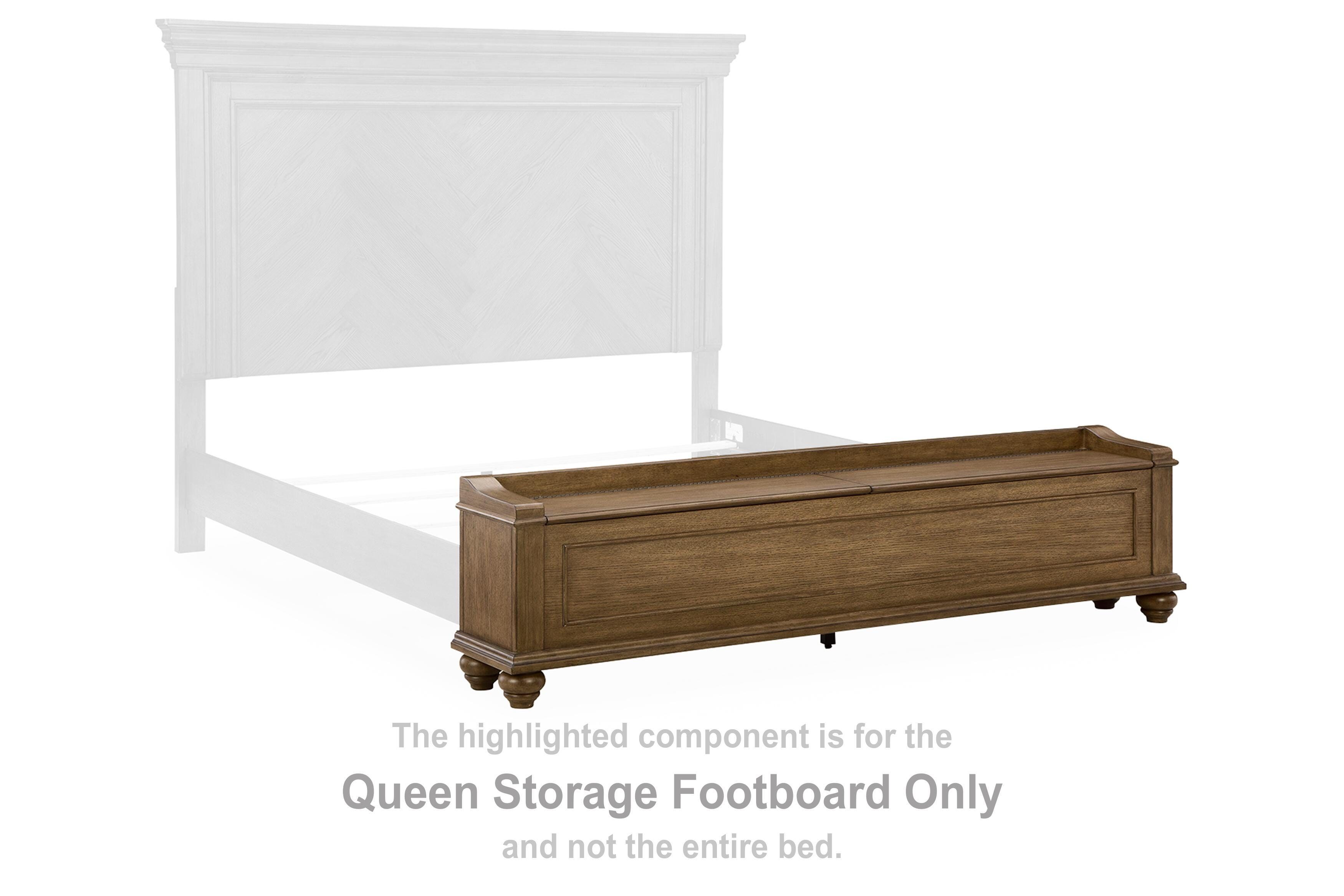Karallin – Queen Storage Footboard – Medium Brown