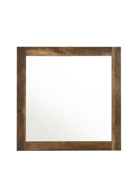 Morales - Mirror - Rustic Oak, light brown