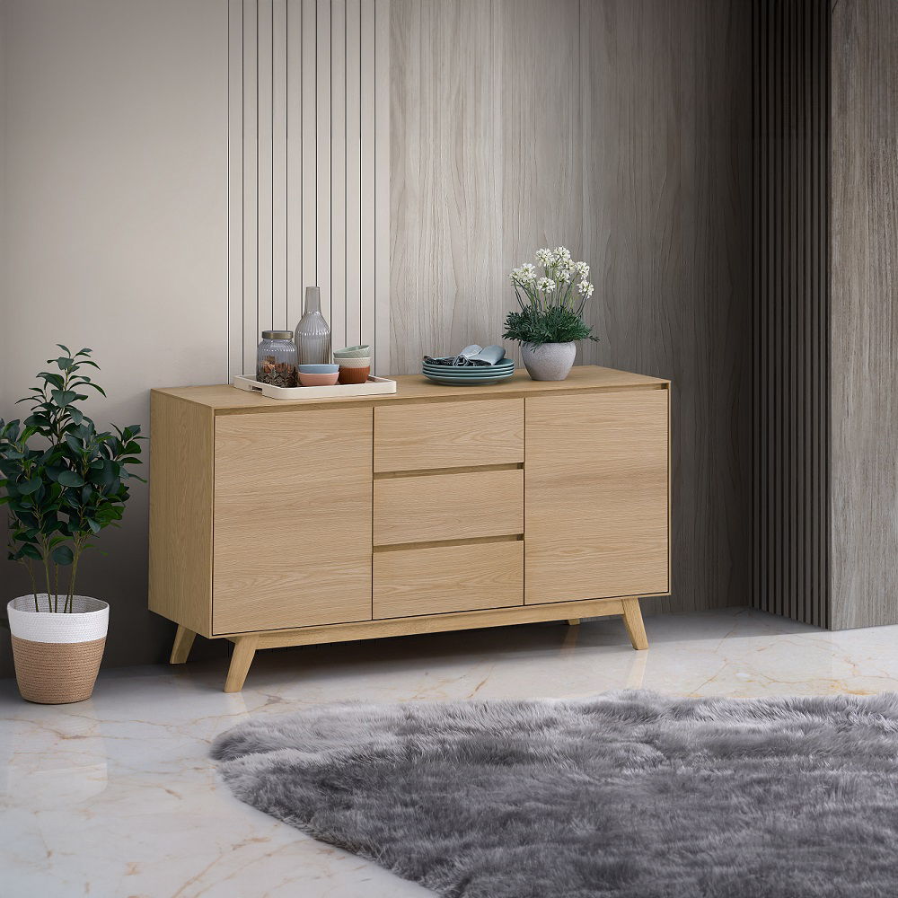 Kasem - Server - Oak, beige, view 7