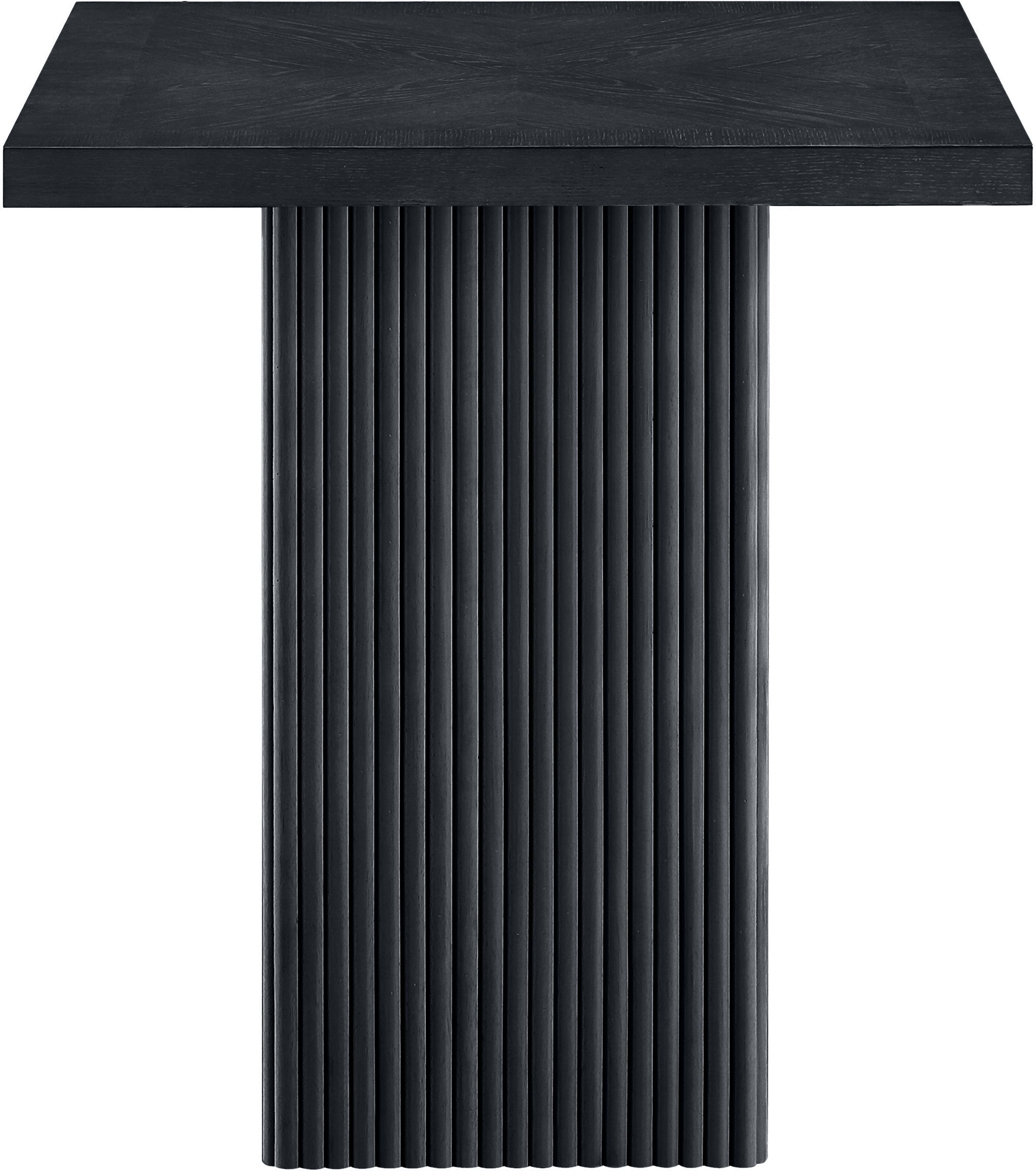 Belinda - Oak Veneer And Solid Wood Counter Height Table - Black