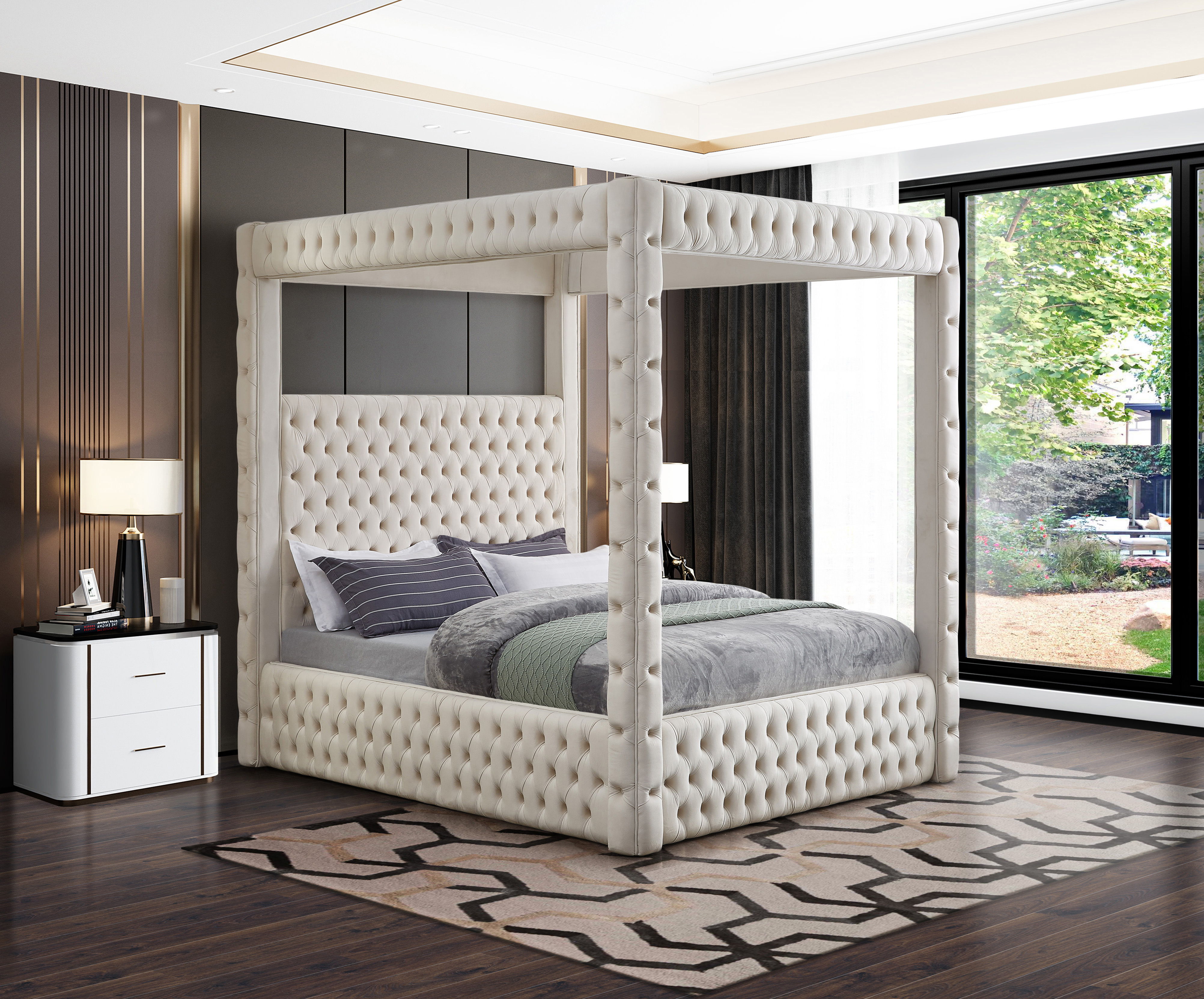 Royal - Queen Bed - Cream