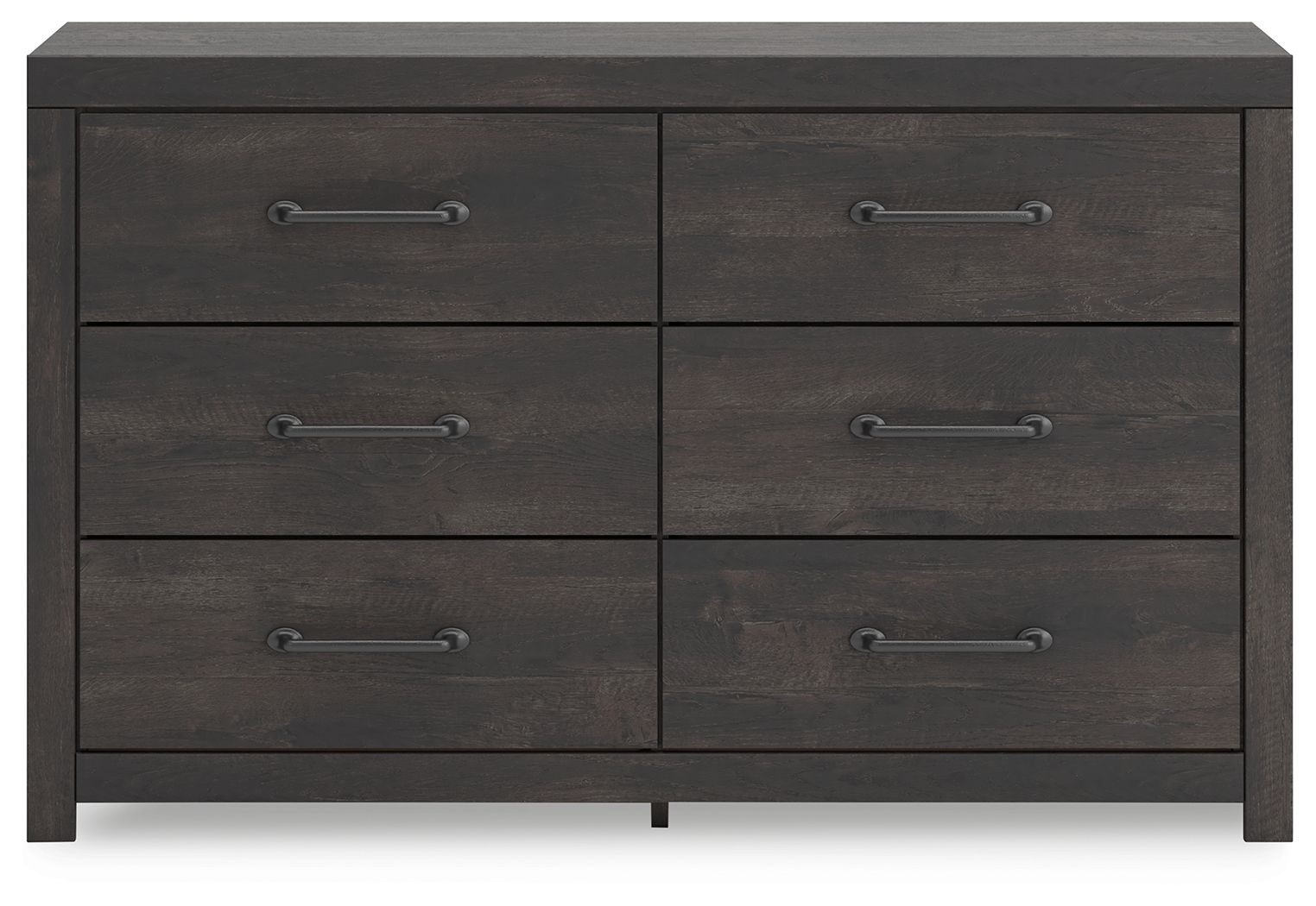 Ashley Furniture Hollivern - Six Drawer Dresser - Dark Gray - Image 5