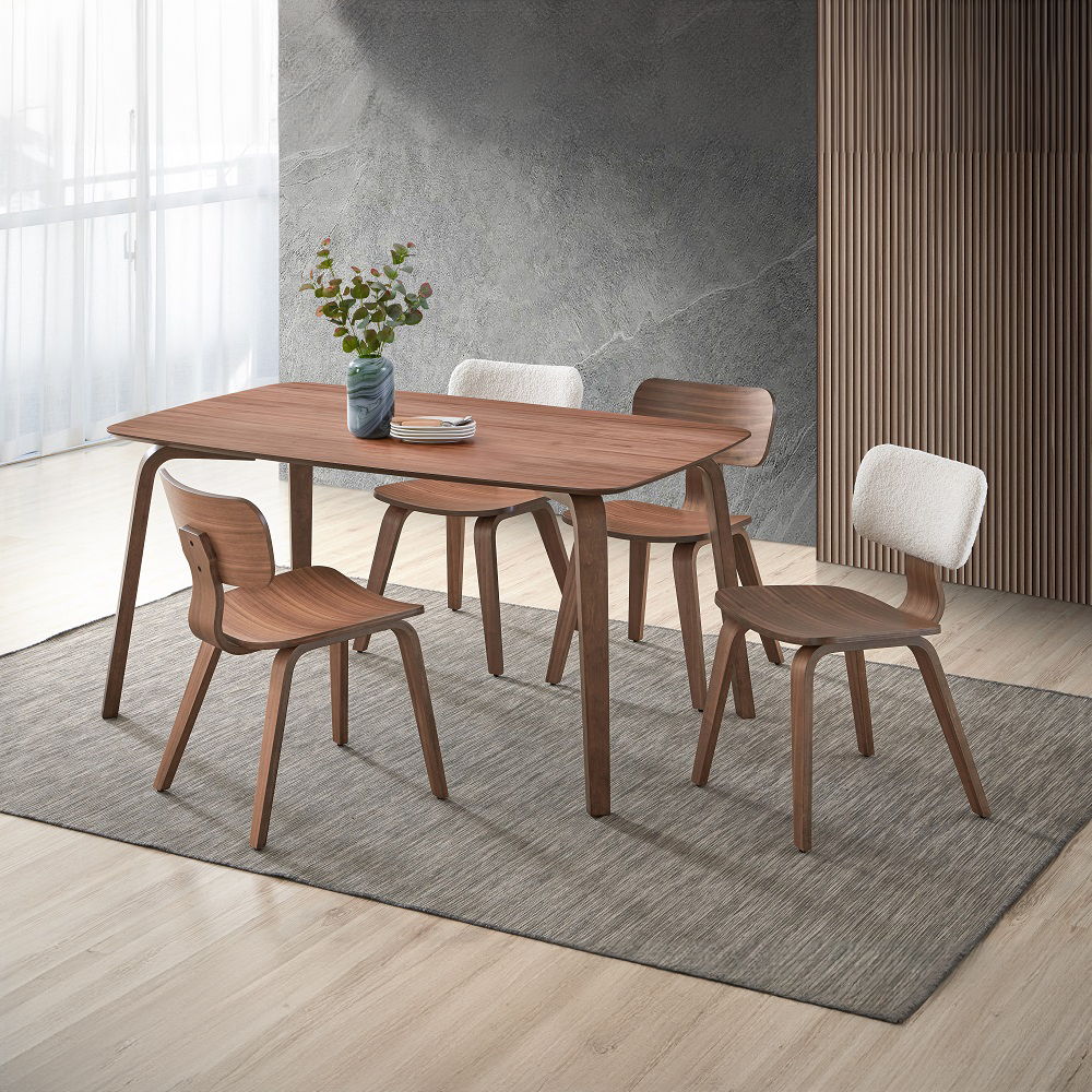 Casson - Dining Table - Walnut, dark brown, view 8