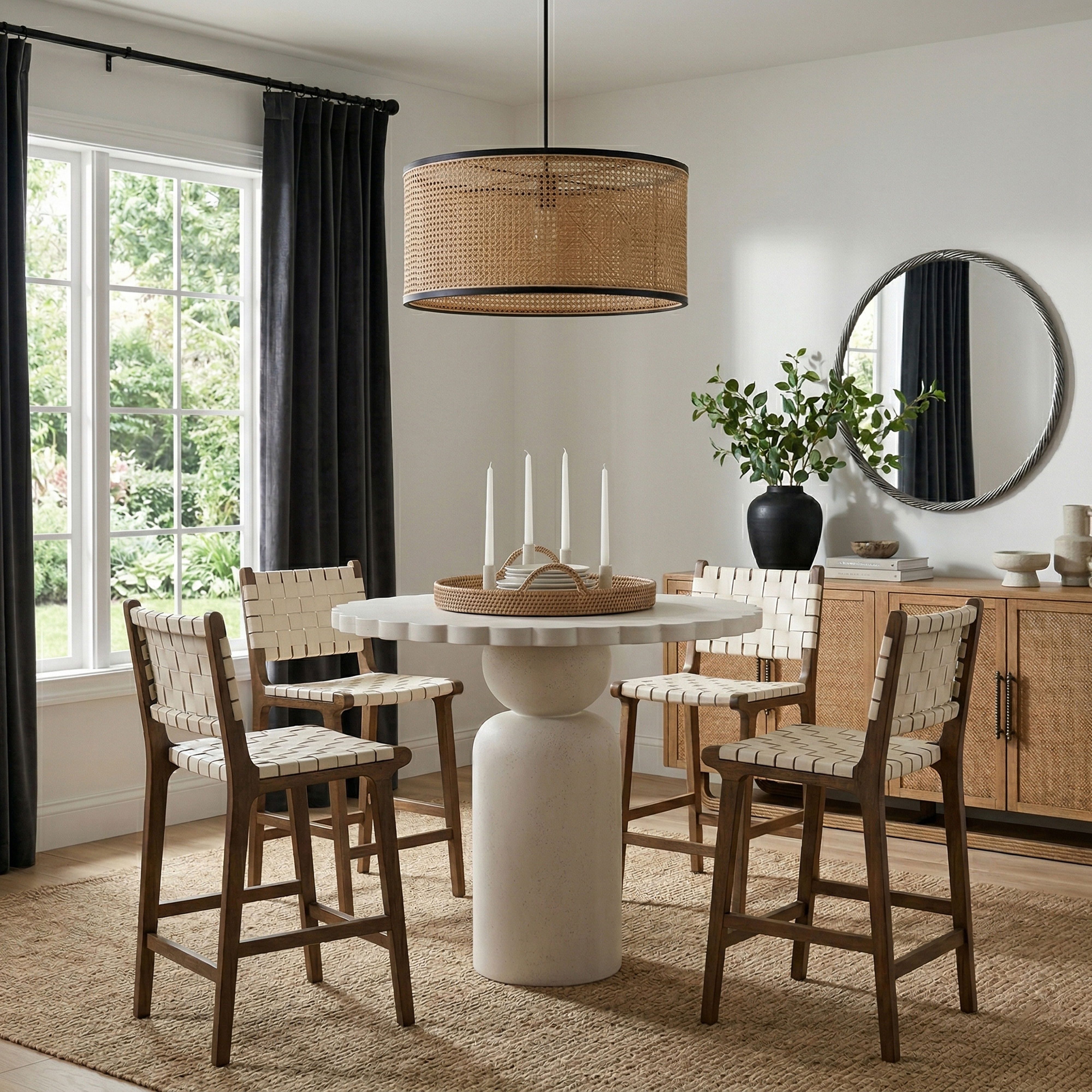 Petalia - Indoor/Outdoor Counter Table - Cream