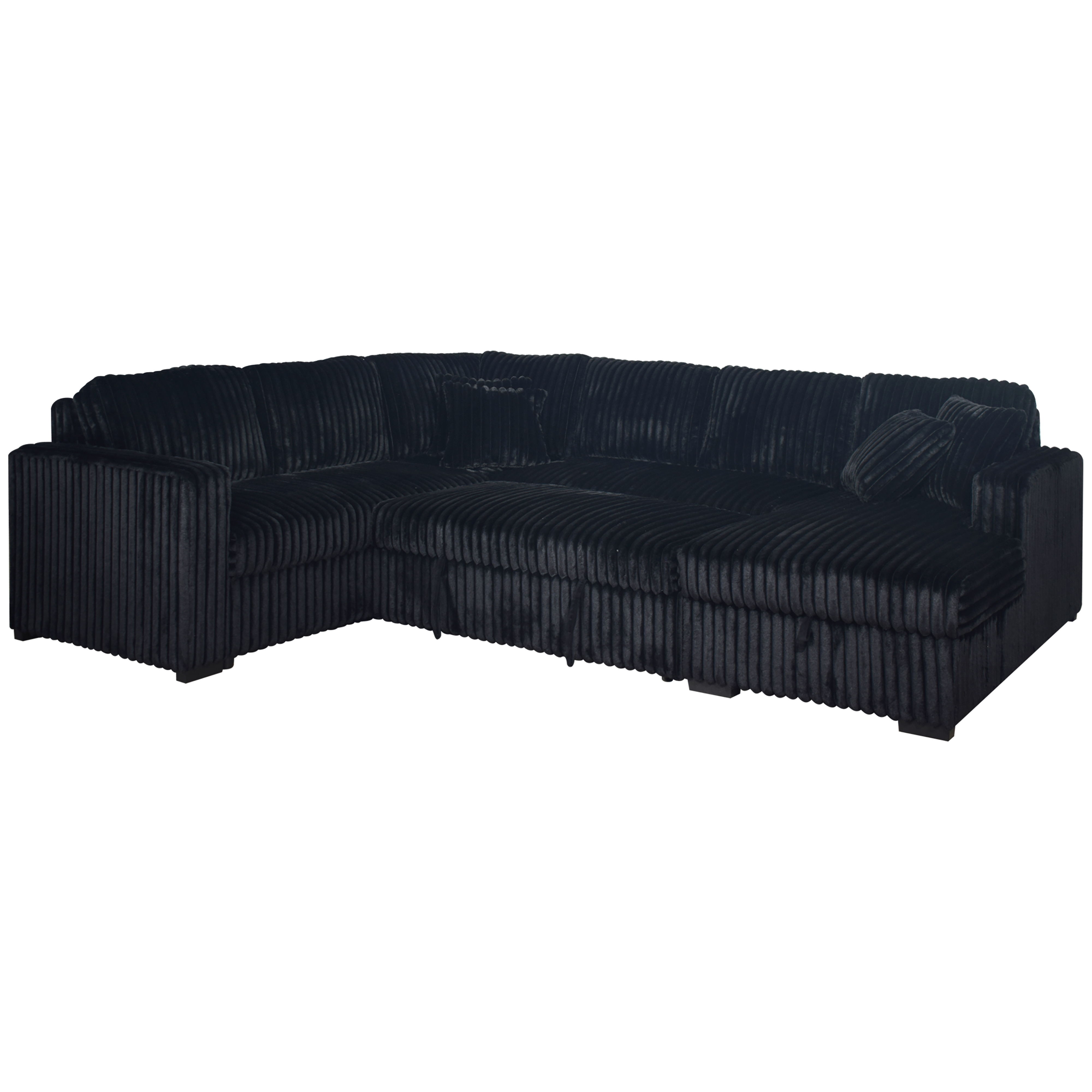 Bliss - Sleeper Sectional - Midnight