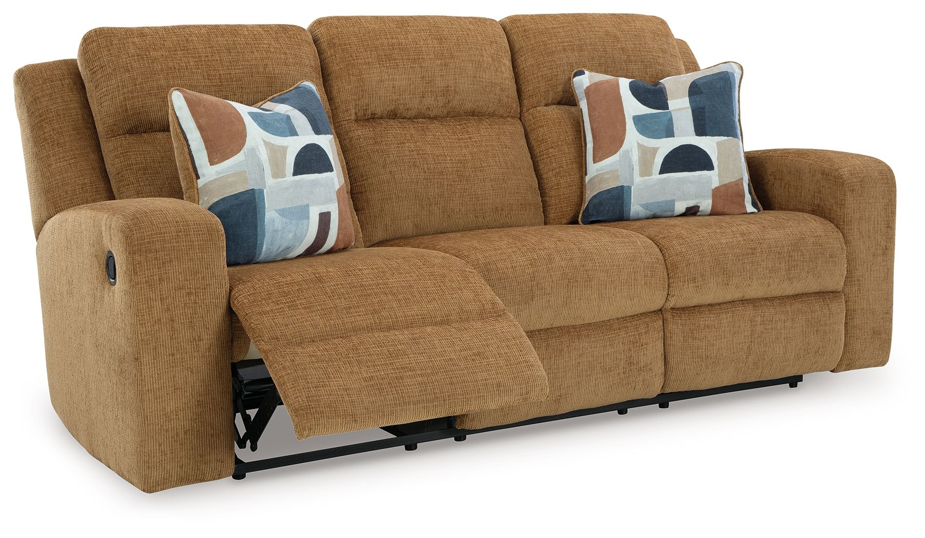 Kanlow - 2 Pc. - Reclining Sofa, Reclining Loveseat With Console - Honey