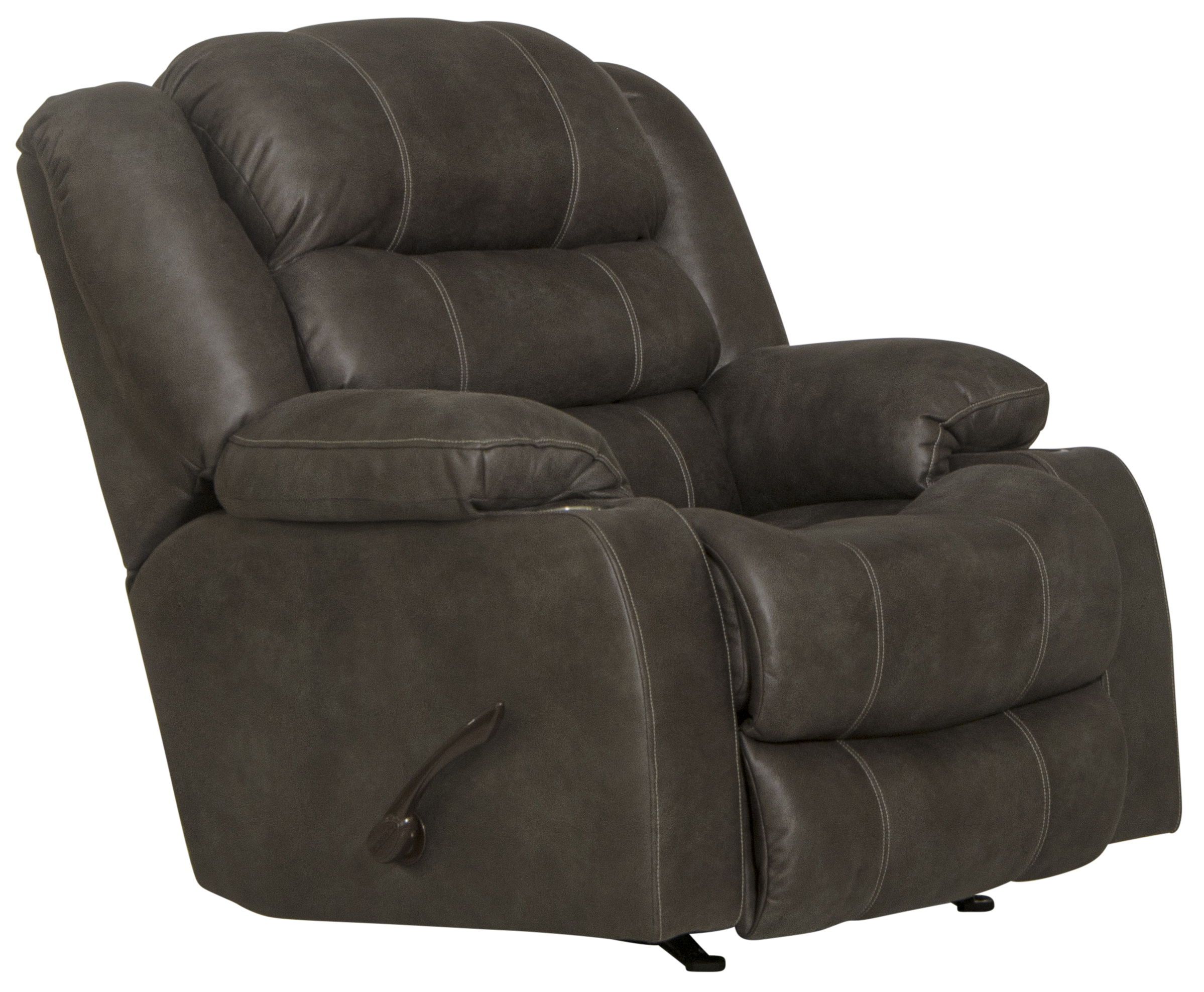 Beckley - Rocker Recliner With Cupholders - Steel Gray