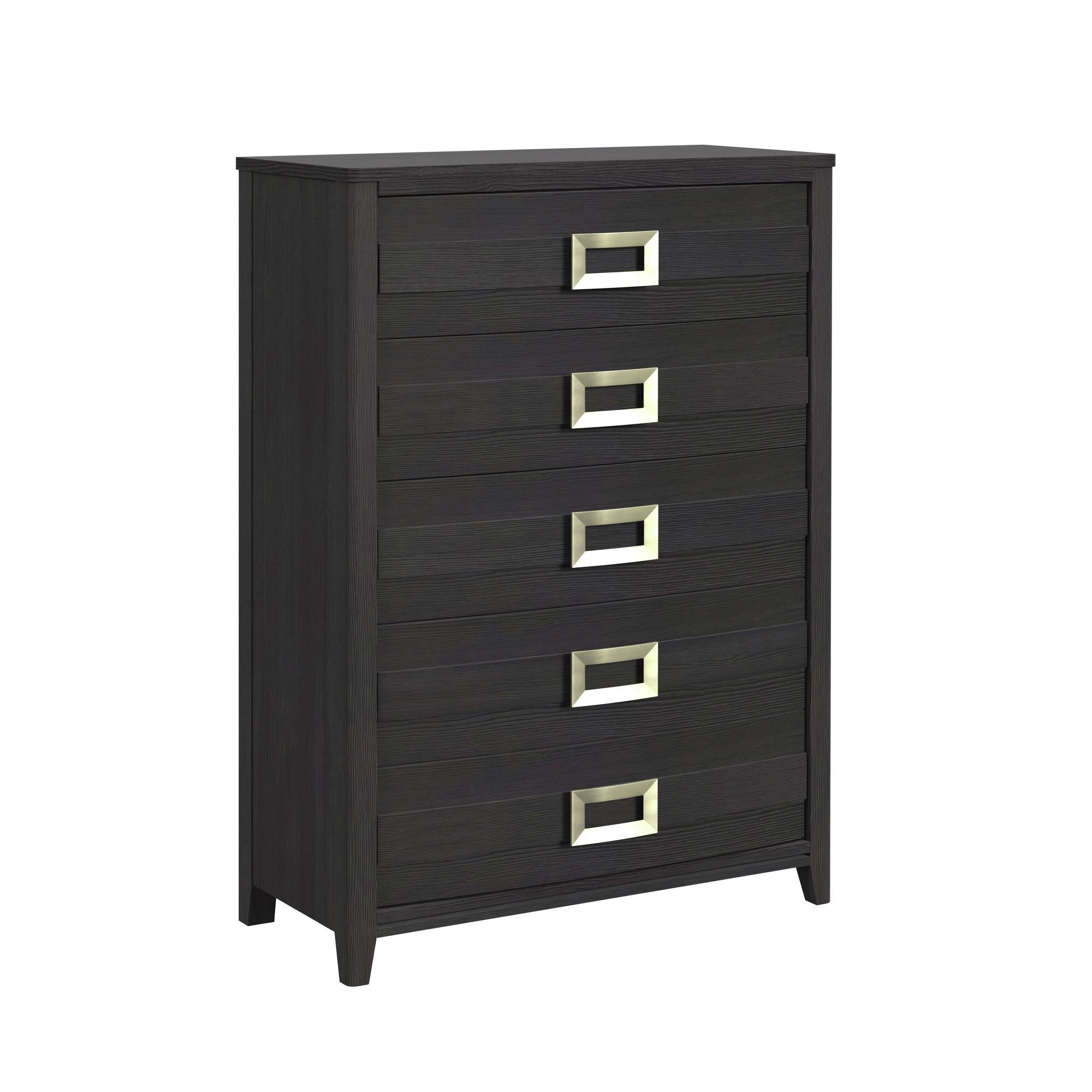 Tobias - Twin 3 Piece Bedroom Set With LED - Black