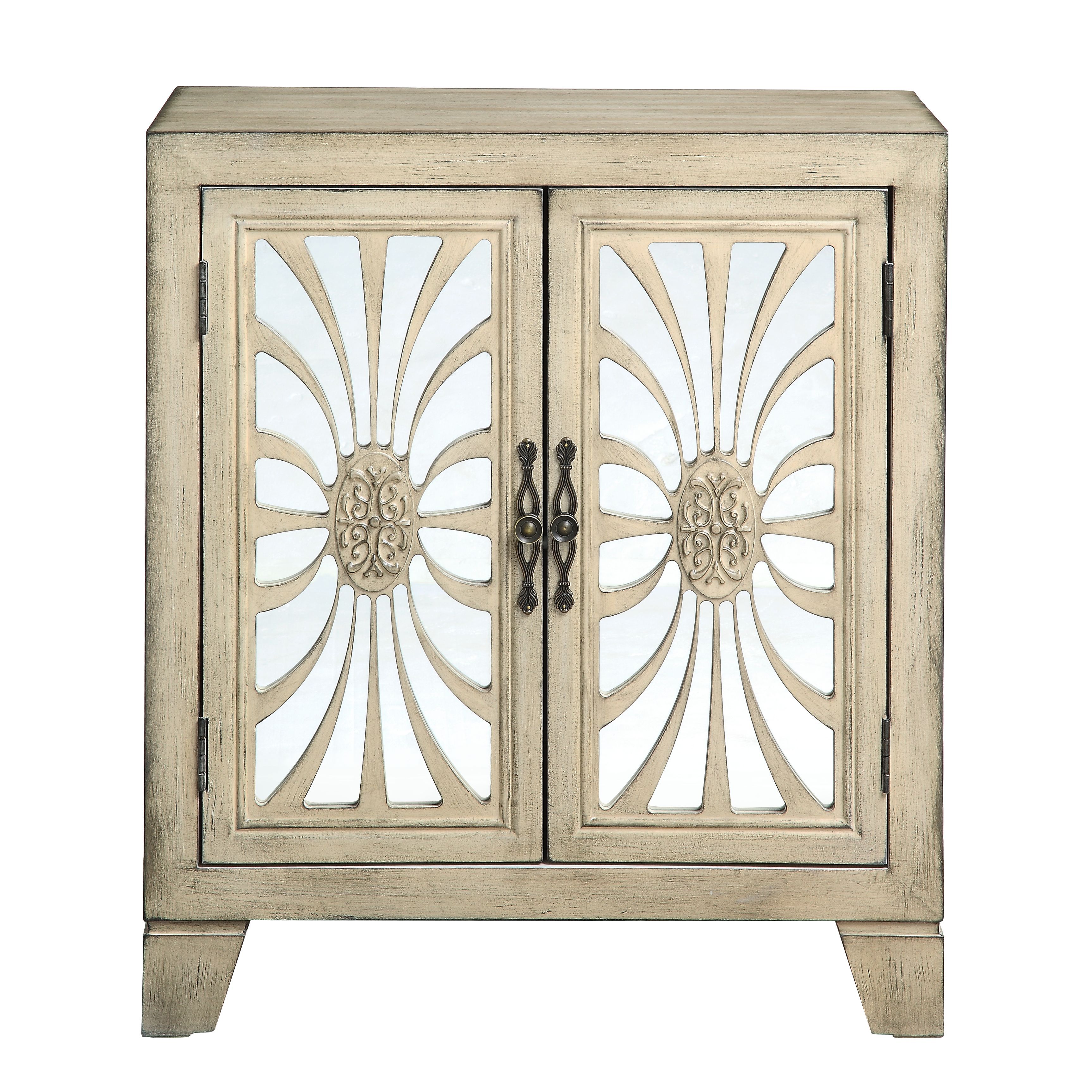 Nalani - Console Cabinet - Antique White, beige, view 2