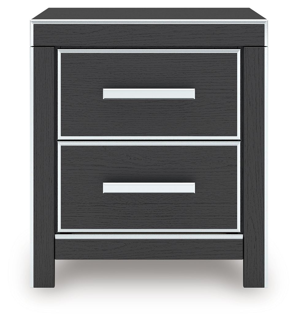 Ashley Furniture Zuraleus - Two Drawer Night Stand - Black - Image 5
