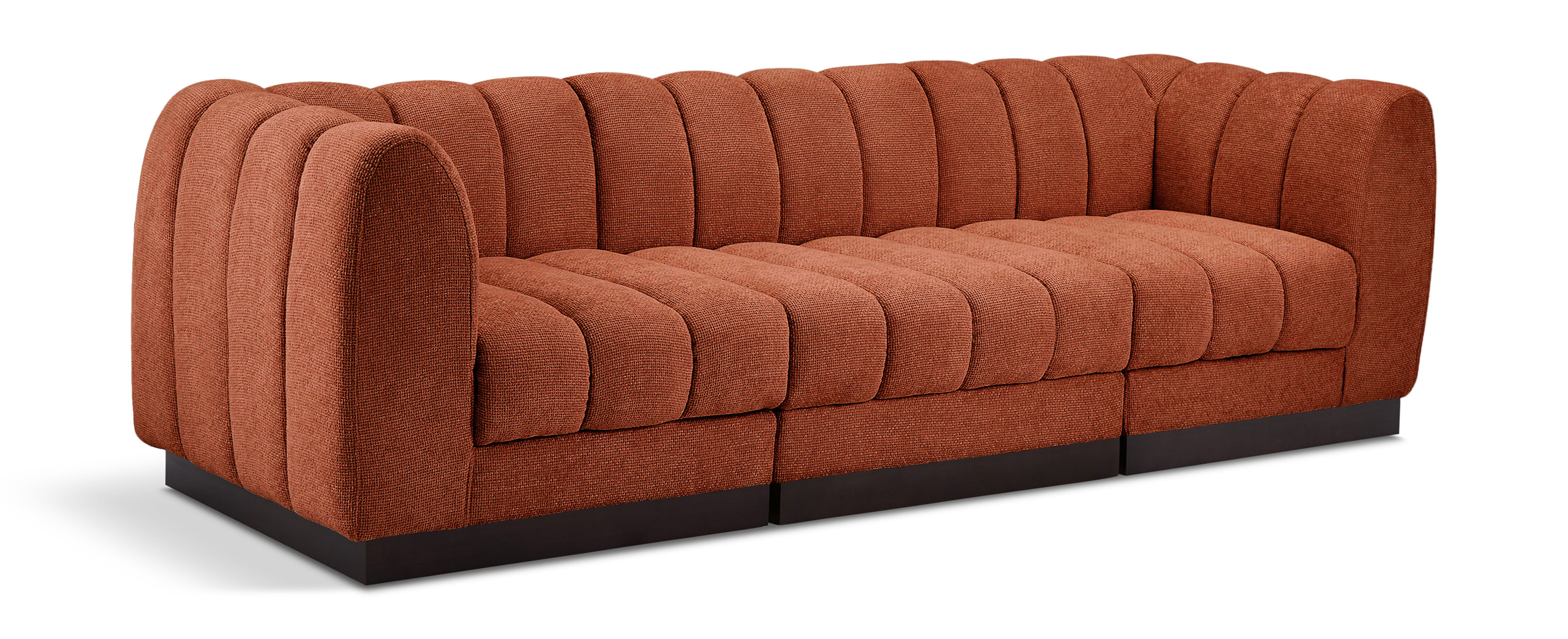 Quinn - 3 Seat Modular Sofa - Cognac
