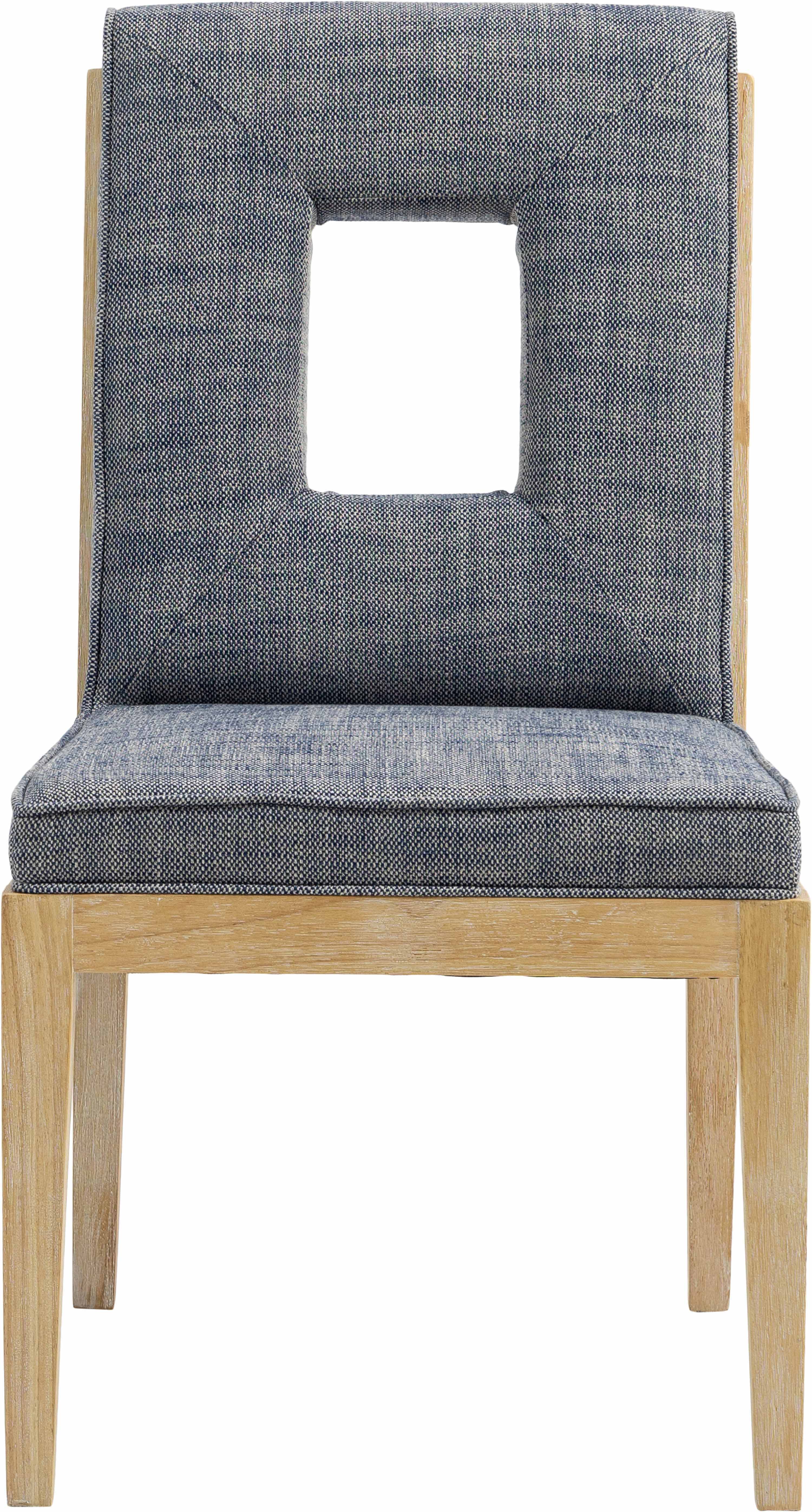 Gwendolyn - Dining Side Chair With Natural Frame (Set of 2) - Navy