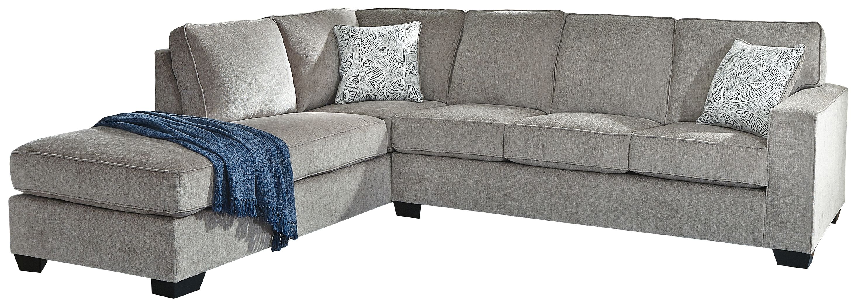 Altari - Left Arm Facing Corner Chaise 2 Pc Sectional - Alloy