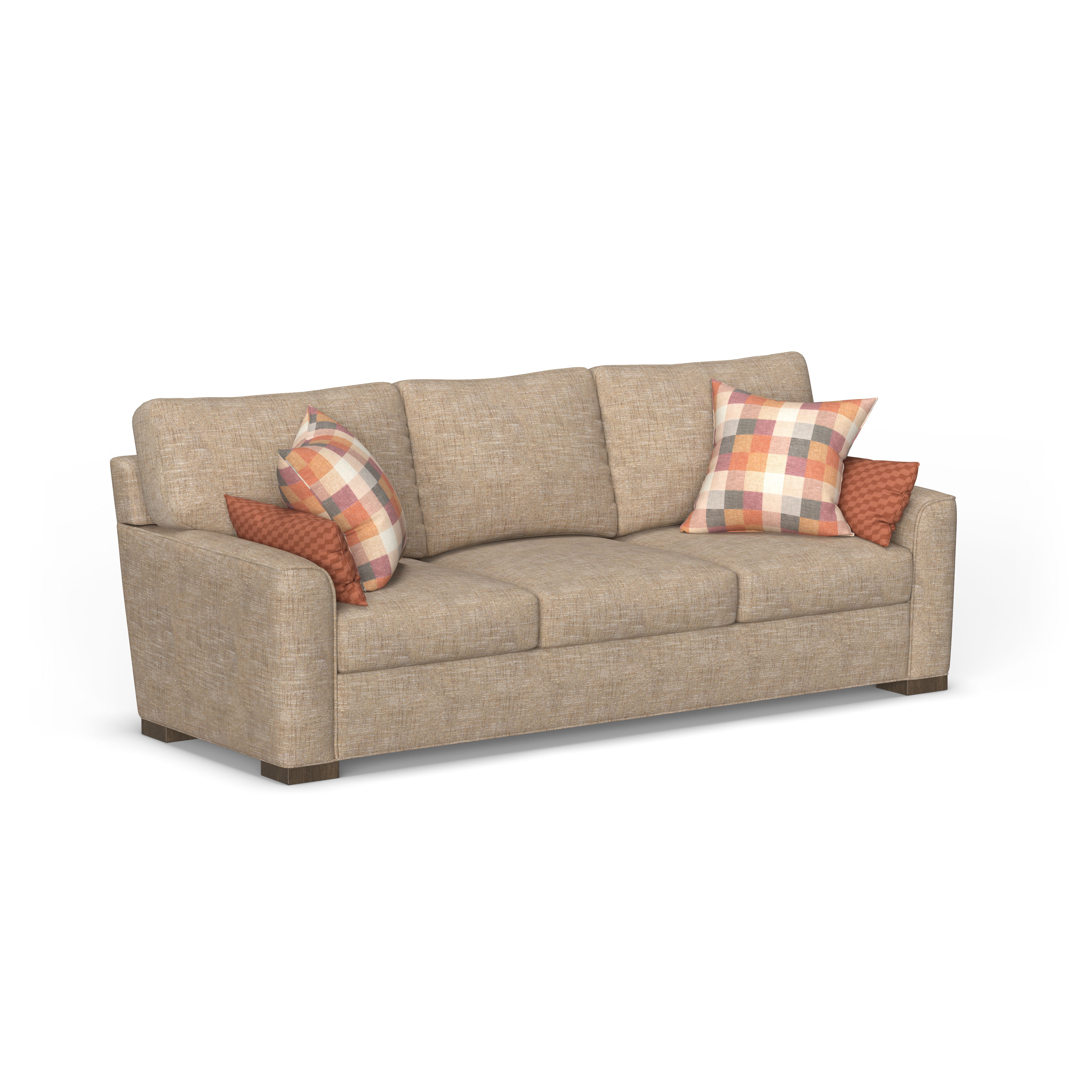 Jasper - Fabric Stationary Sofa, beige