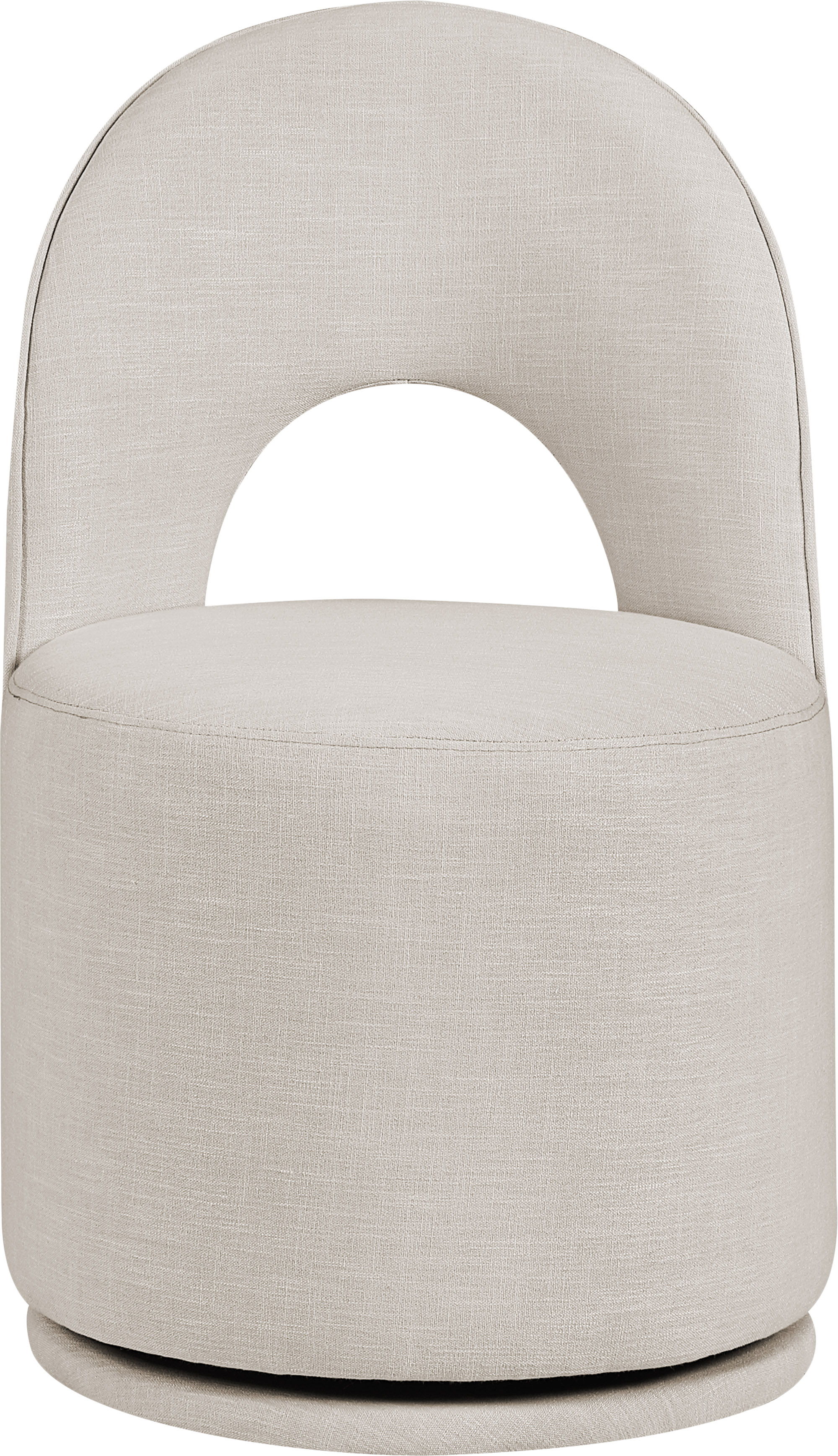 Cirelle - Linen Textured Performance Fabric Dining Chair (Set of 2) - Beige