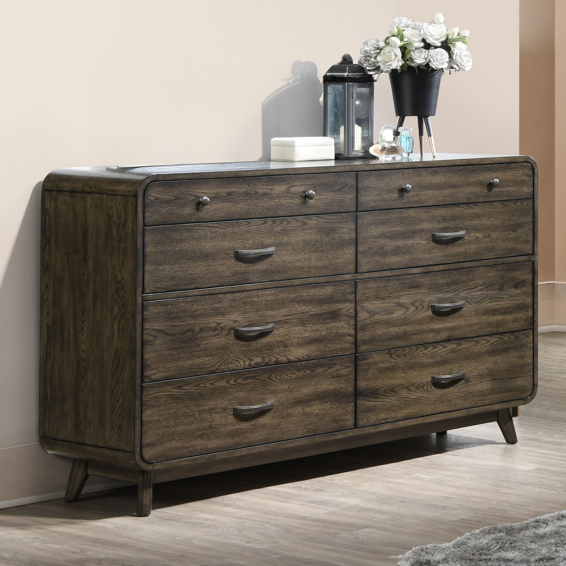Rex - Dresser - Walnut, dark brown