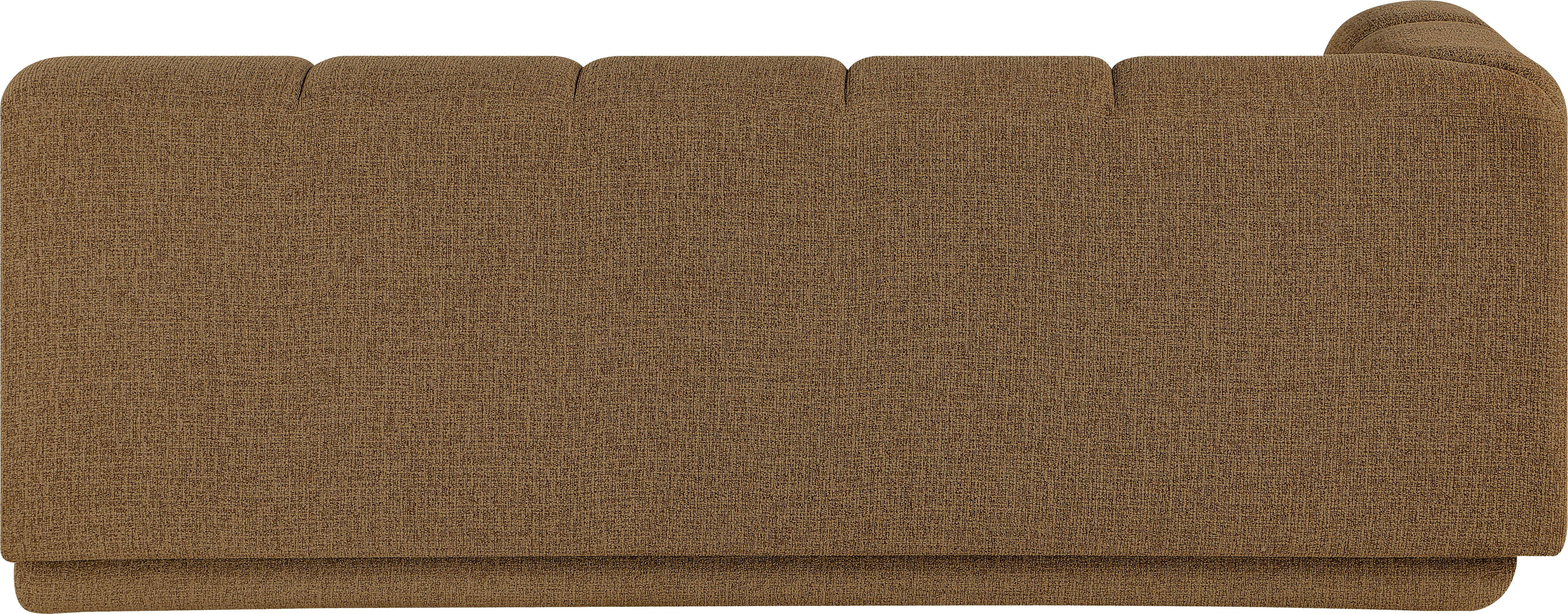 Modari - Fabric Upholstered Left Arm Sofa - Brown