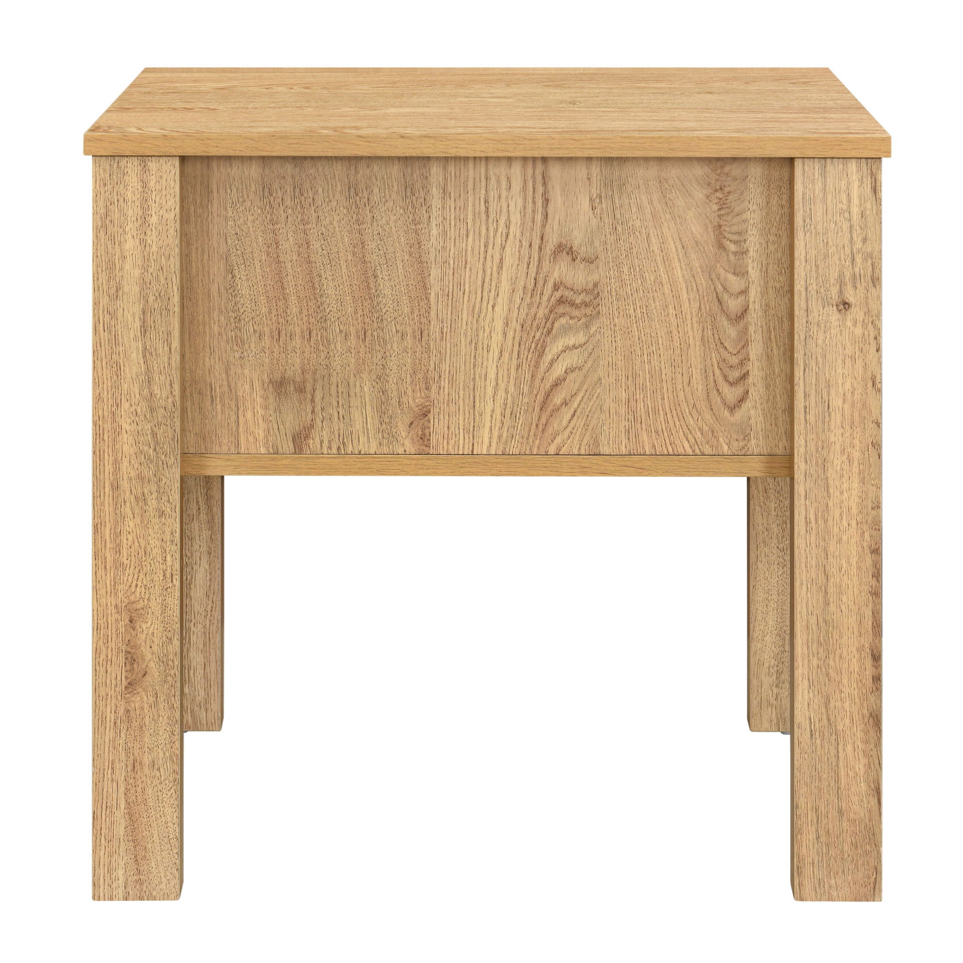 Thayer - One Drawer End Table/Bedside Table - Natural, light brown, view 4