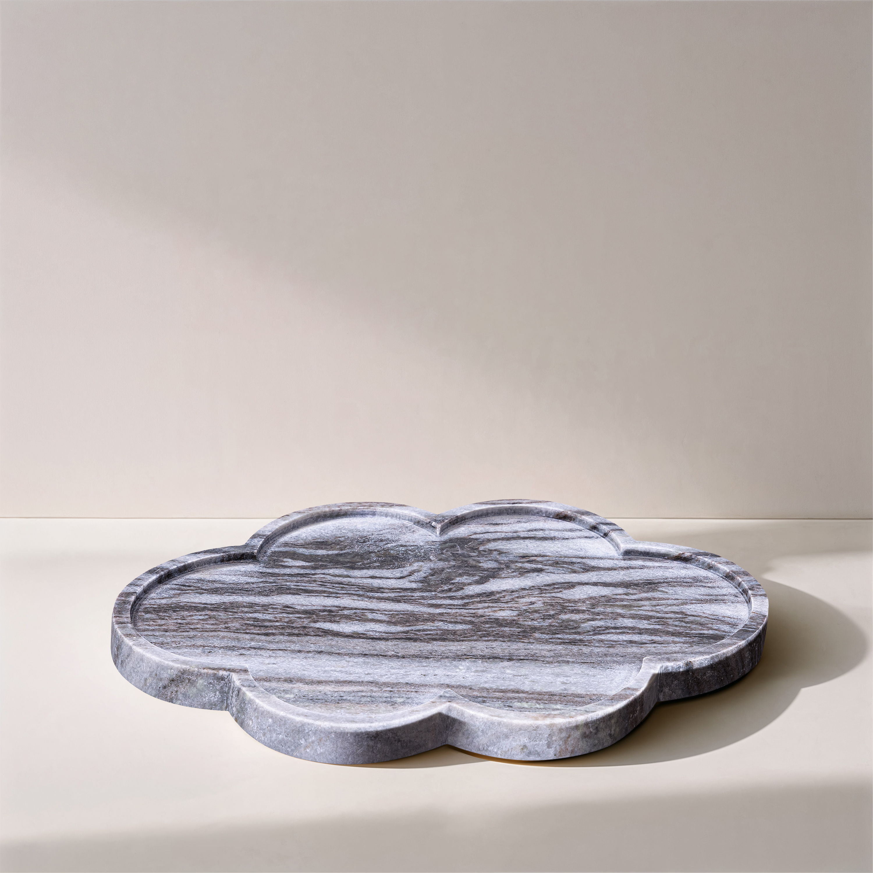 Rimini - Marble Clover Shaped Tray - Panda