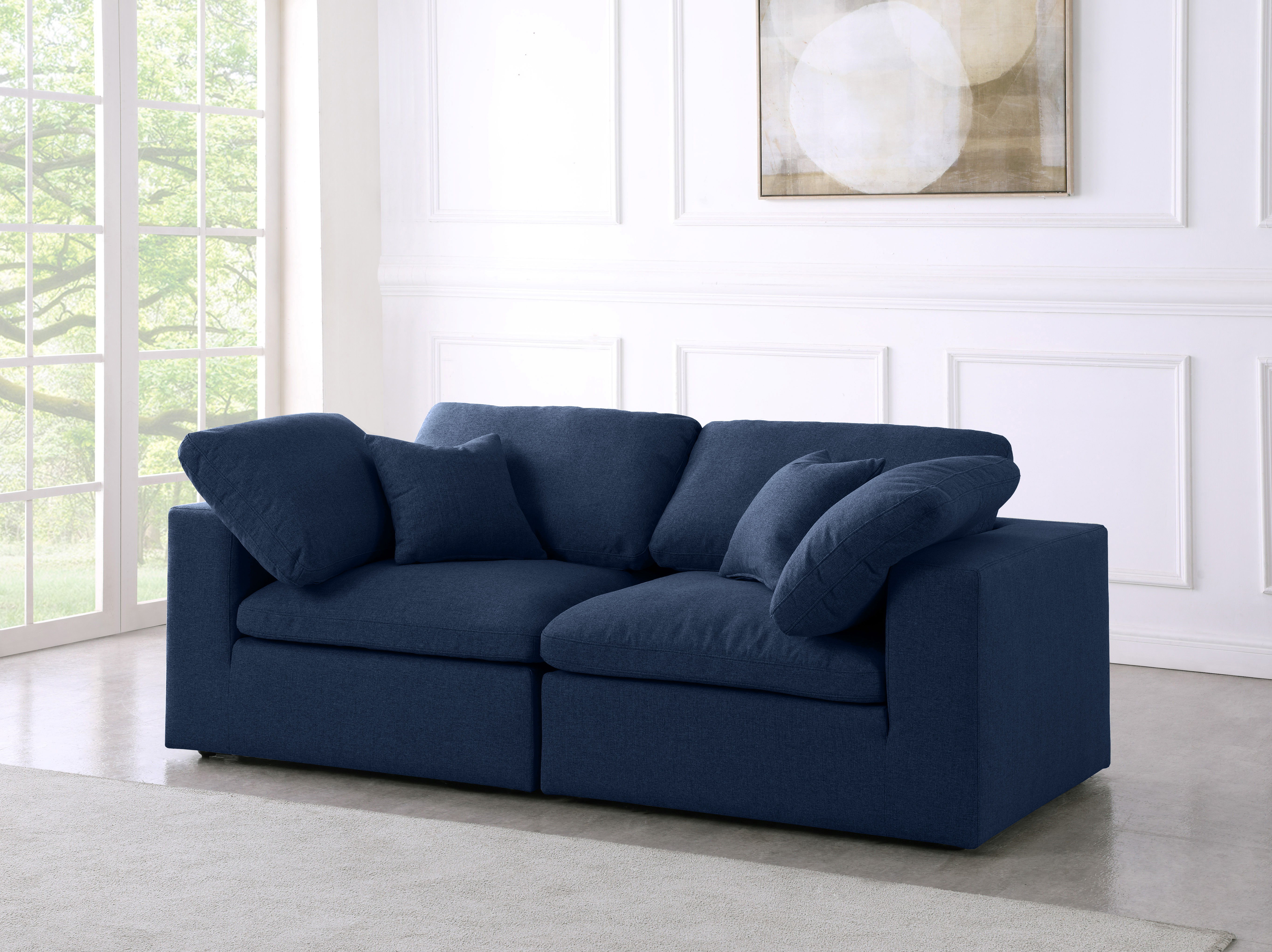 Serene - 2 Piece Modular Sofa - Navy