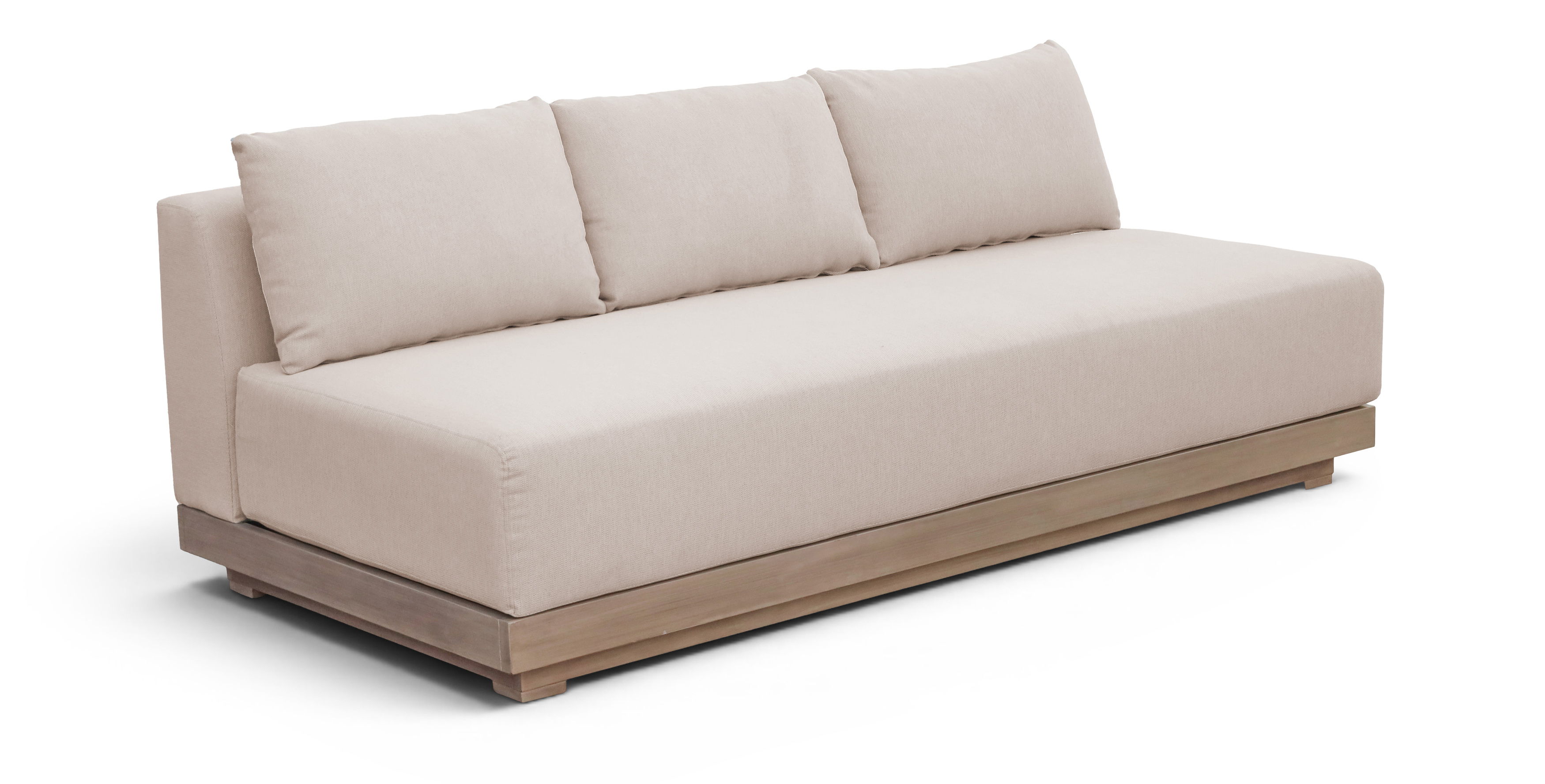 Solace - Olefin Performance Fabric Outdoor Patio Modular Sofa - Beige