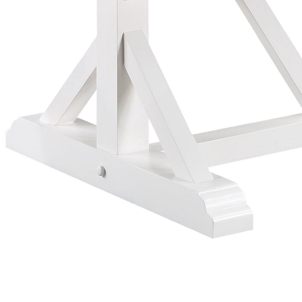 Hollyn - Dining Table With Engineered Stone Top - Engineered Stone & White, gray, view 4