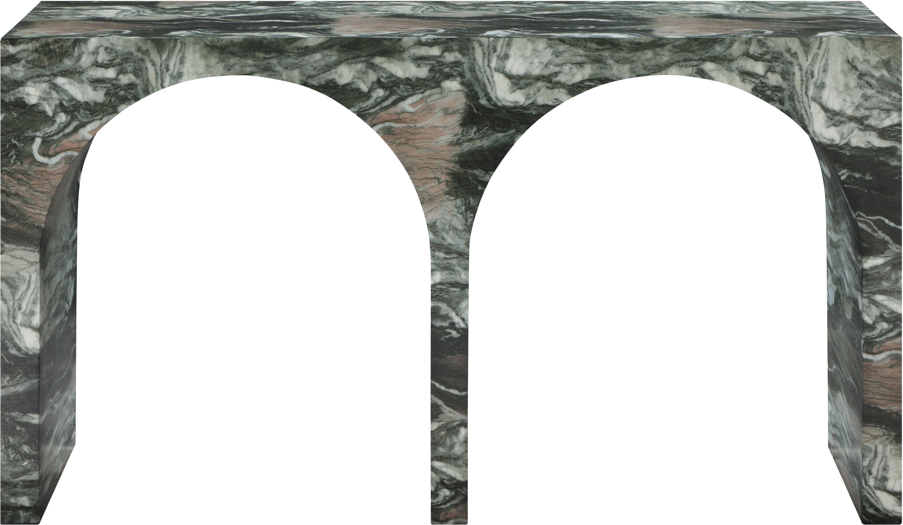 Faenza - Marble Finish Console Table - Green