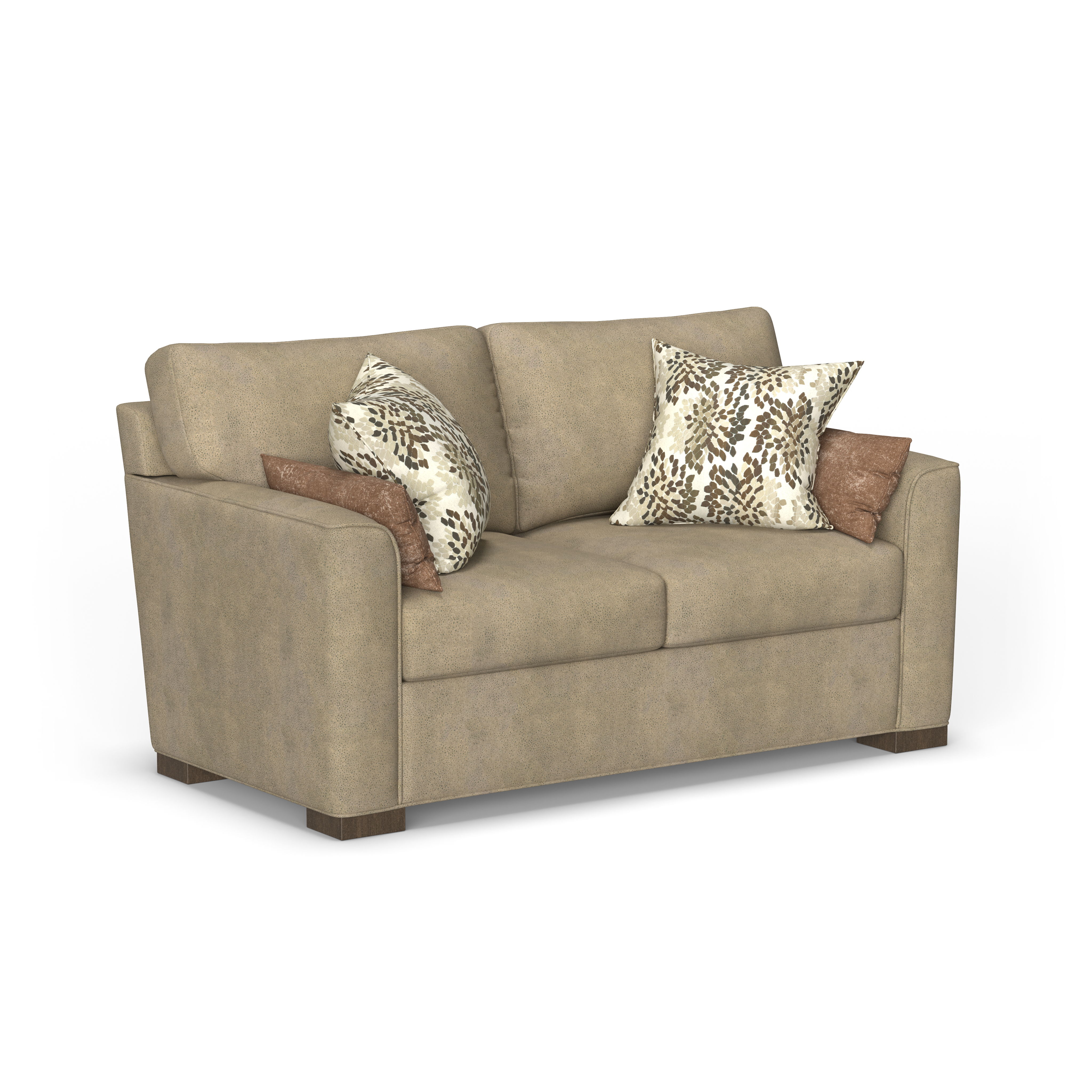 Jasper - Fabric Stationary Loveseat, white, view 3