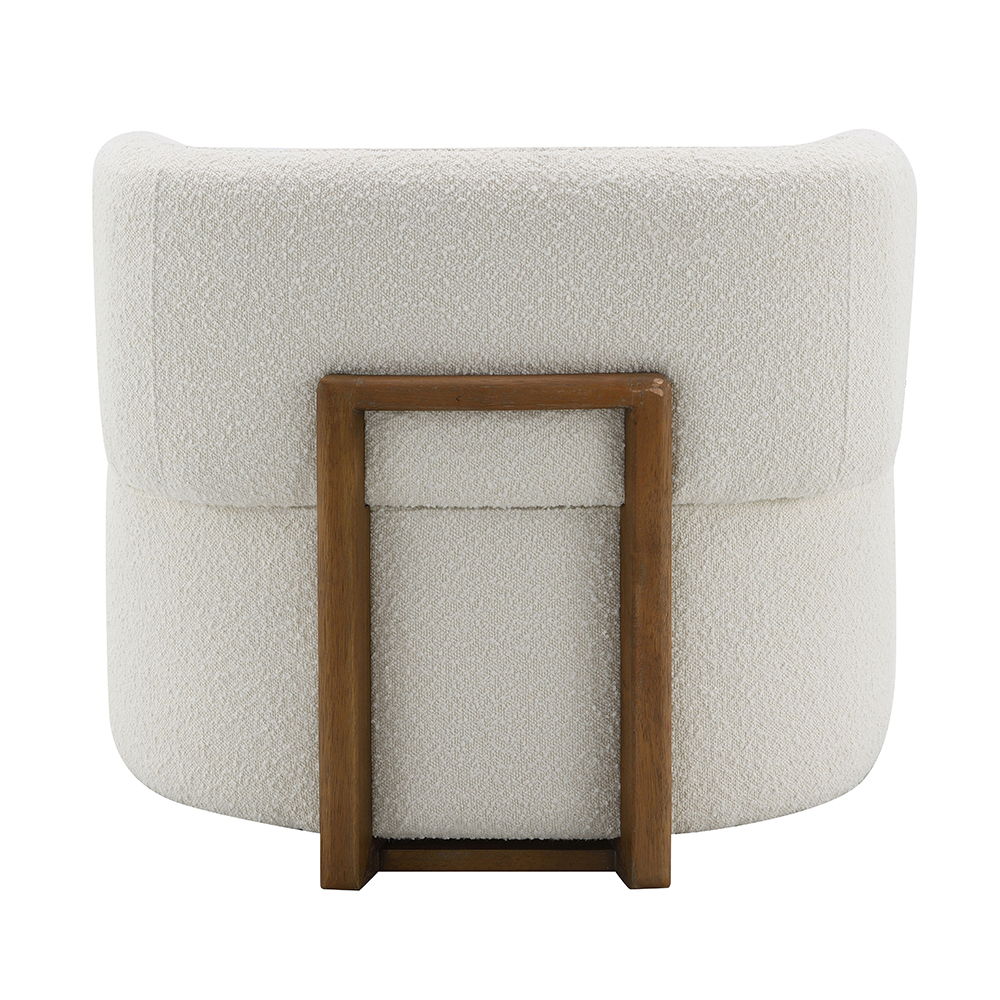 Darius - Accent Chair With Pillow - Beige Boucle, beige, view 7