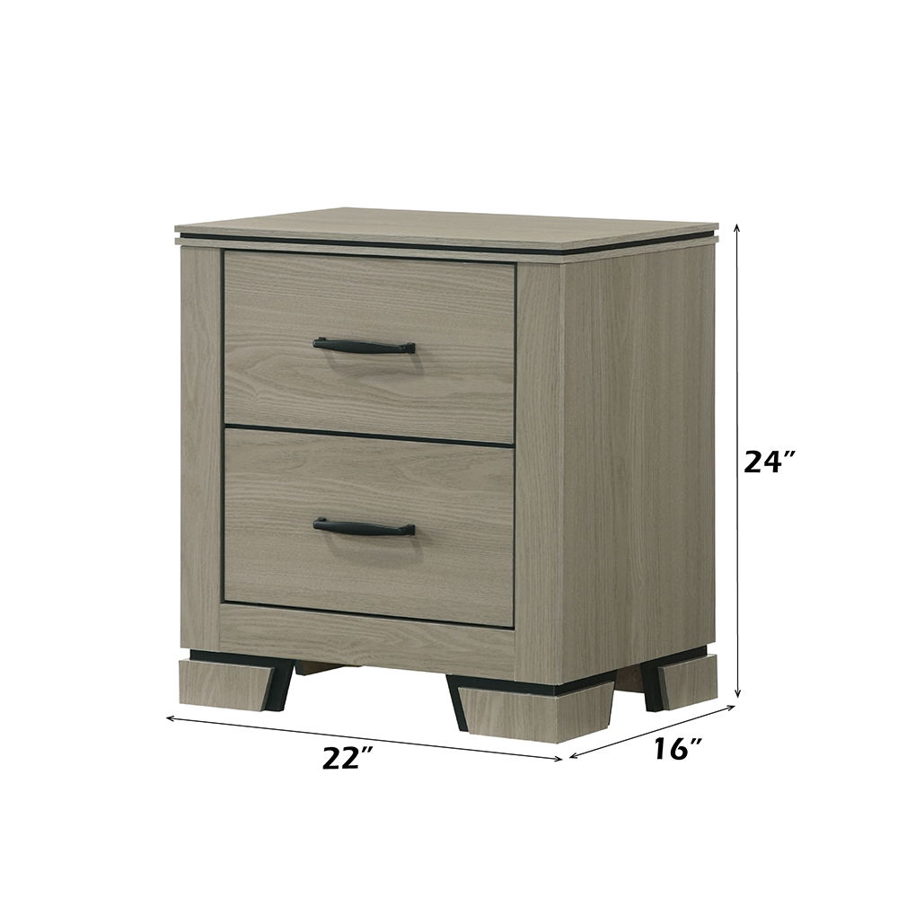 Joanna - Nightstand - Weathered Gray, gray, view 7