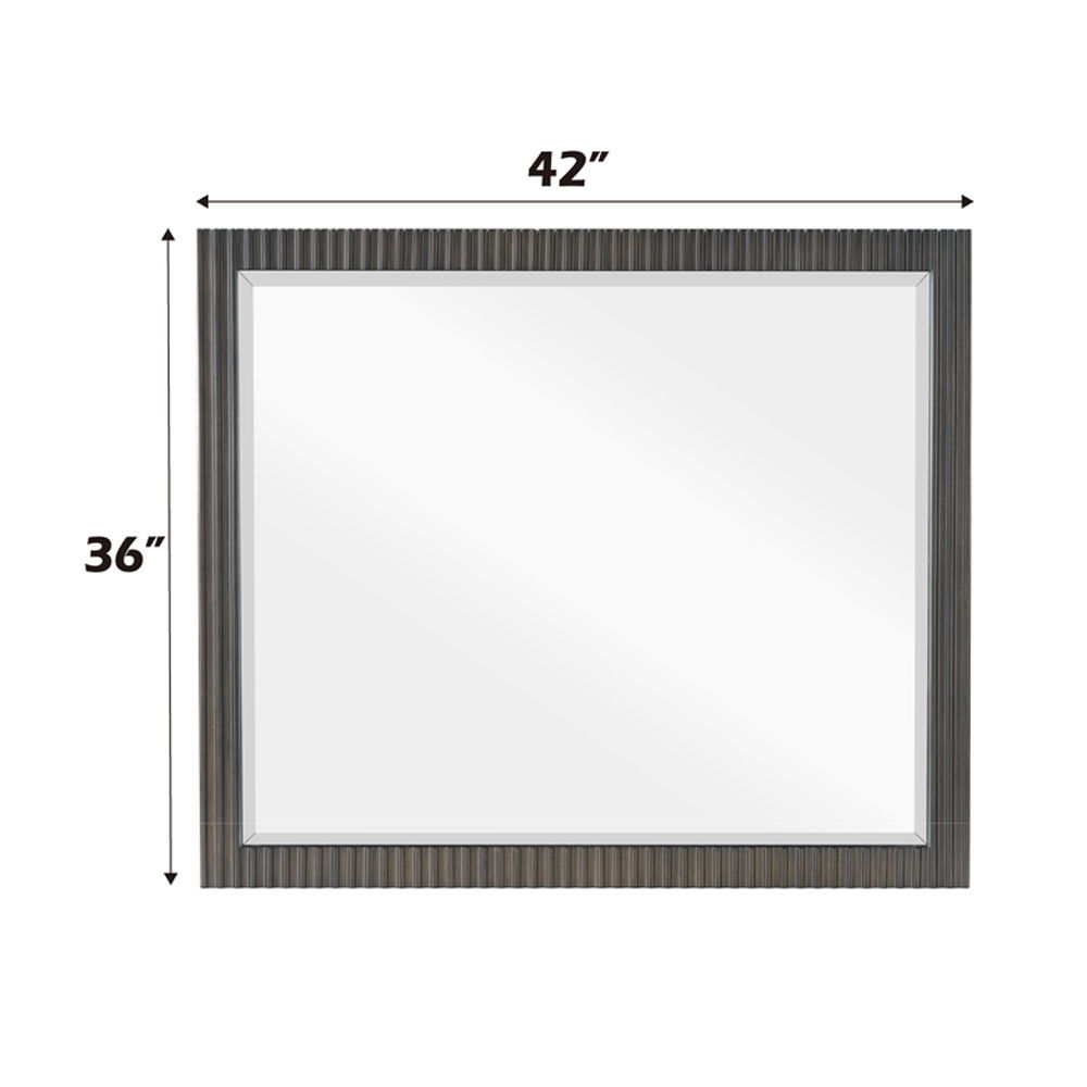 Clayten - Mirror - Espresso, dark brown, view 2