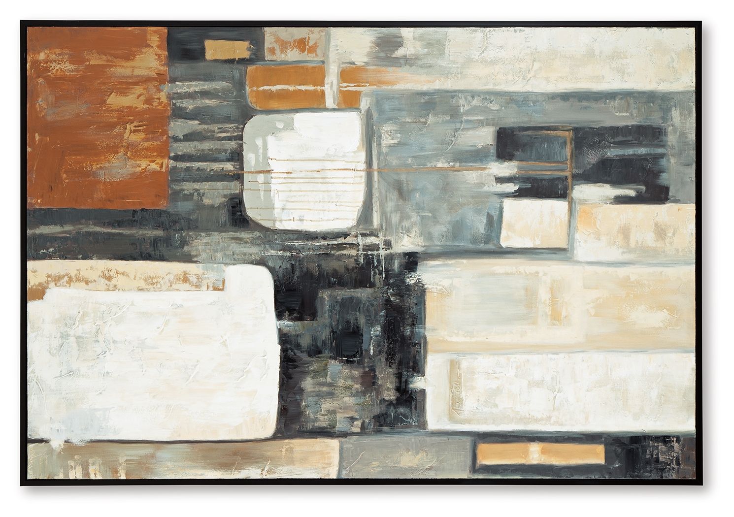 Ashley Furniture Howford - Wall Art - Brown / Black / Gray - Image 4